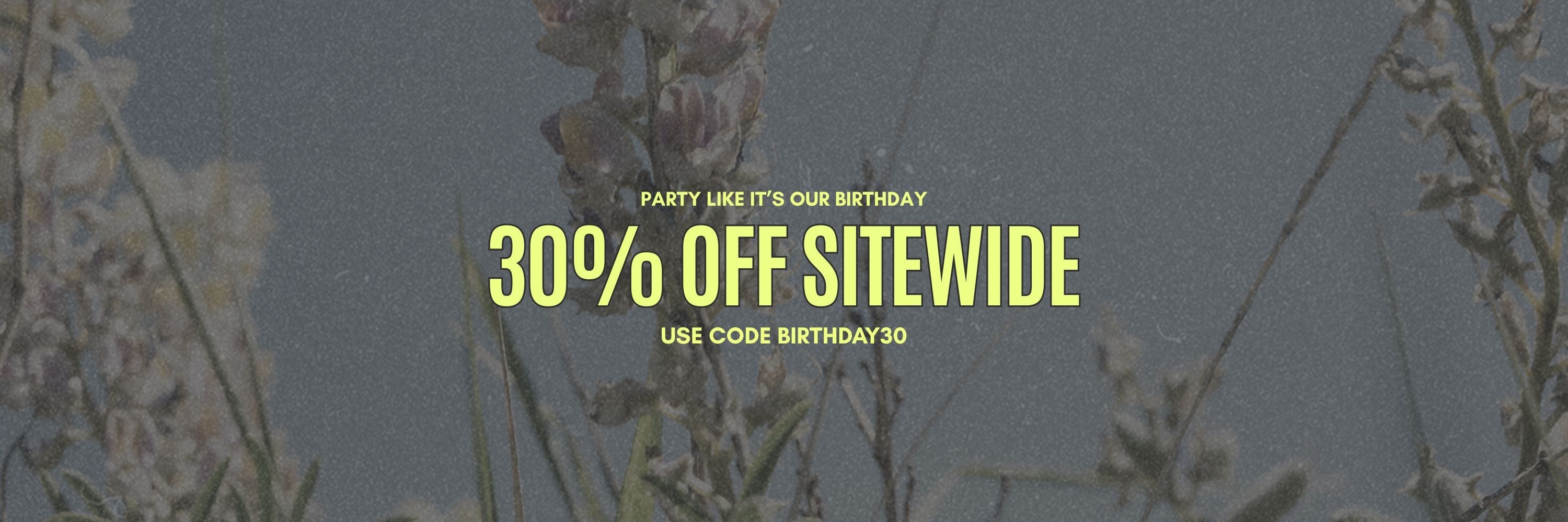 Birthday Sale