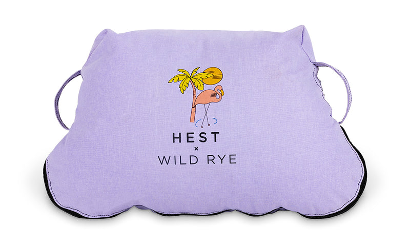 Wild Rye HEST Camping Pillow stuffed top view