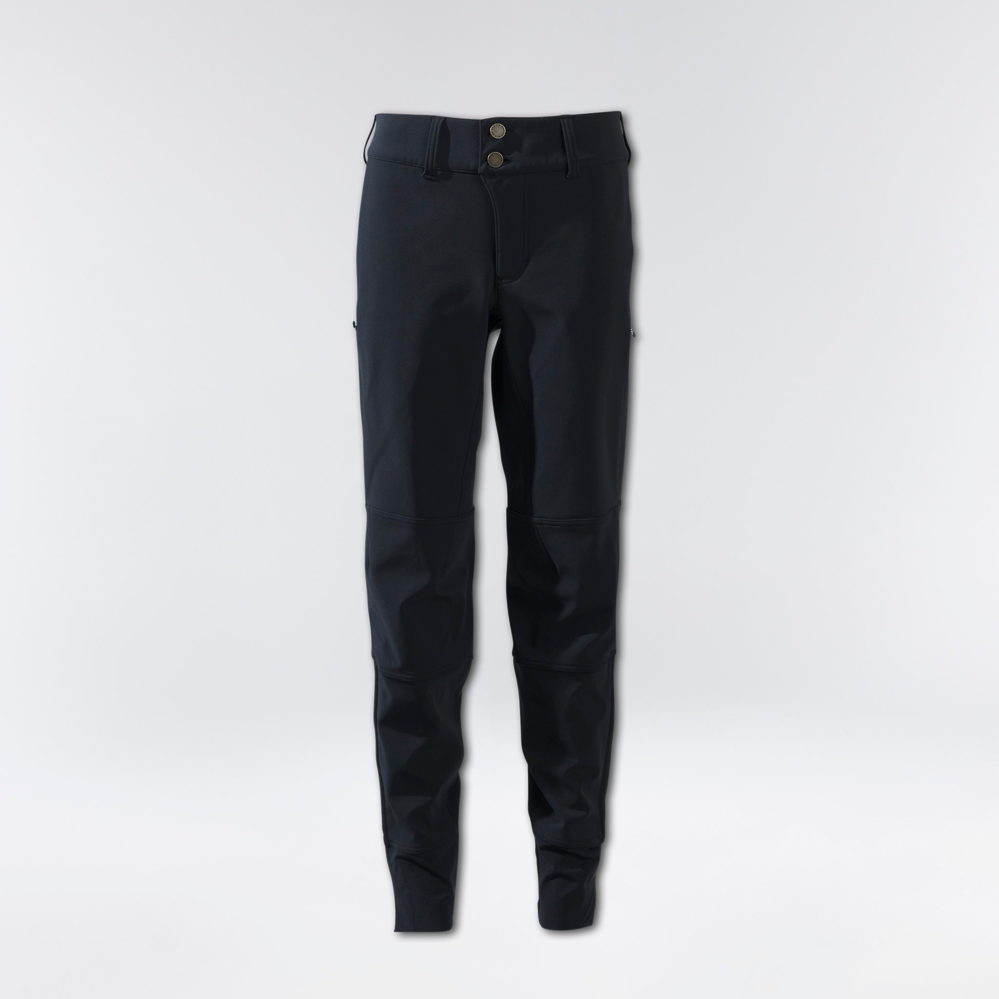 Freyah Bike Pant in black, designed for winter activities with 4-way stretch and breathable fabric.