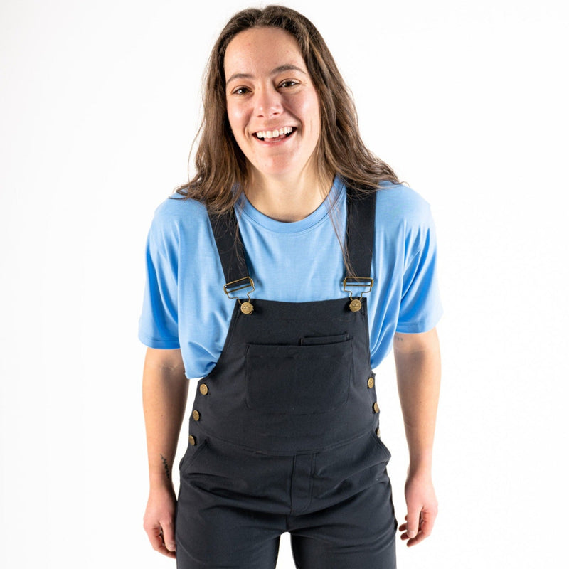 Elorie Technical Overalls Black Front View