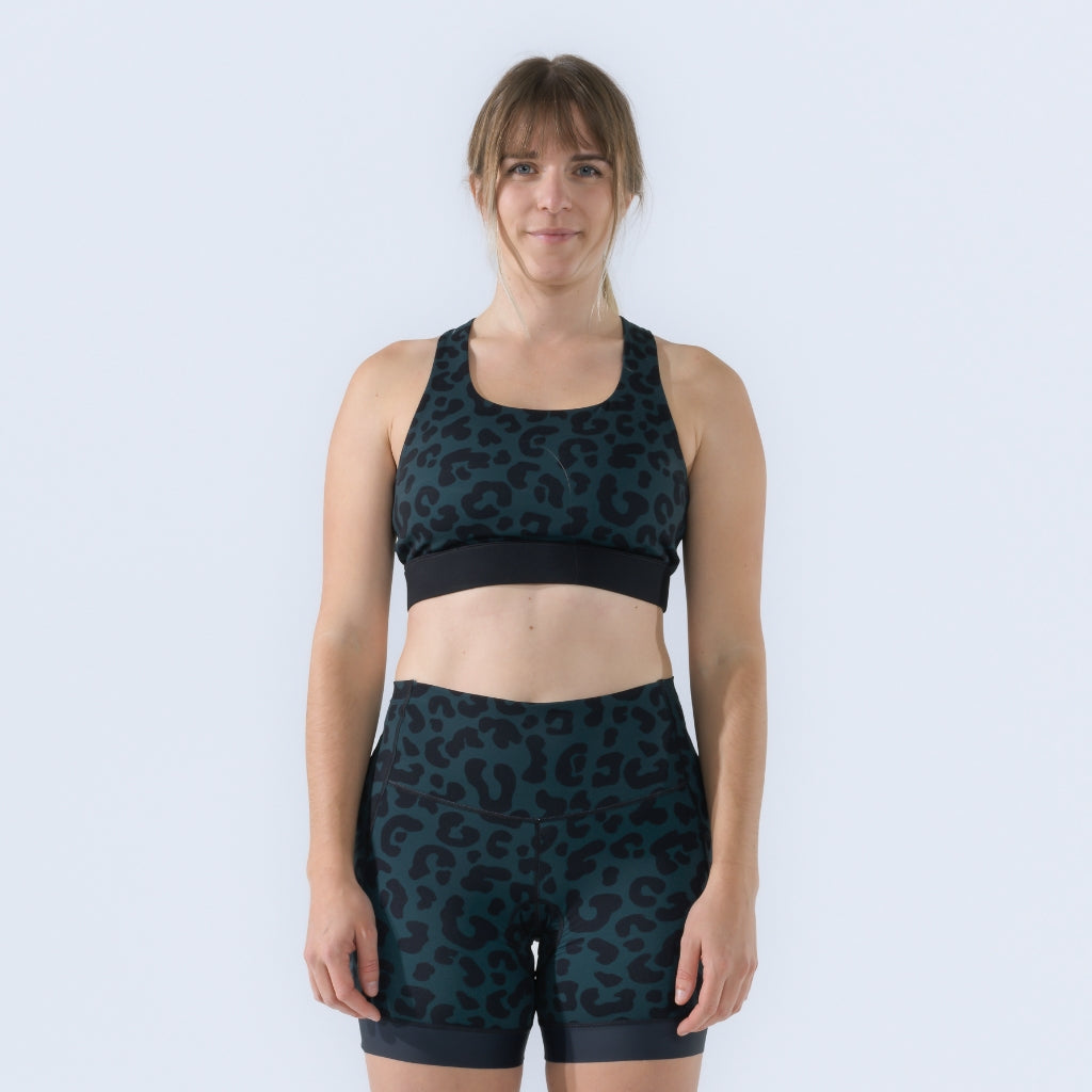 [Spruce Meowww] Lucille Sports bra sruce meowww front view