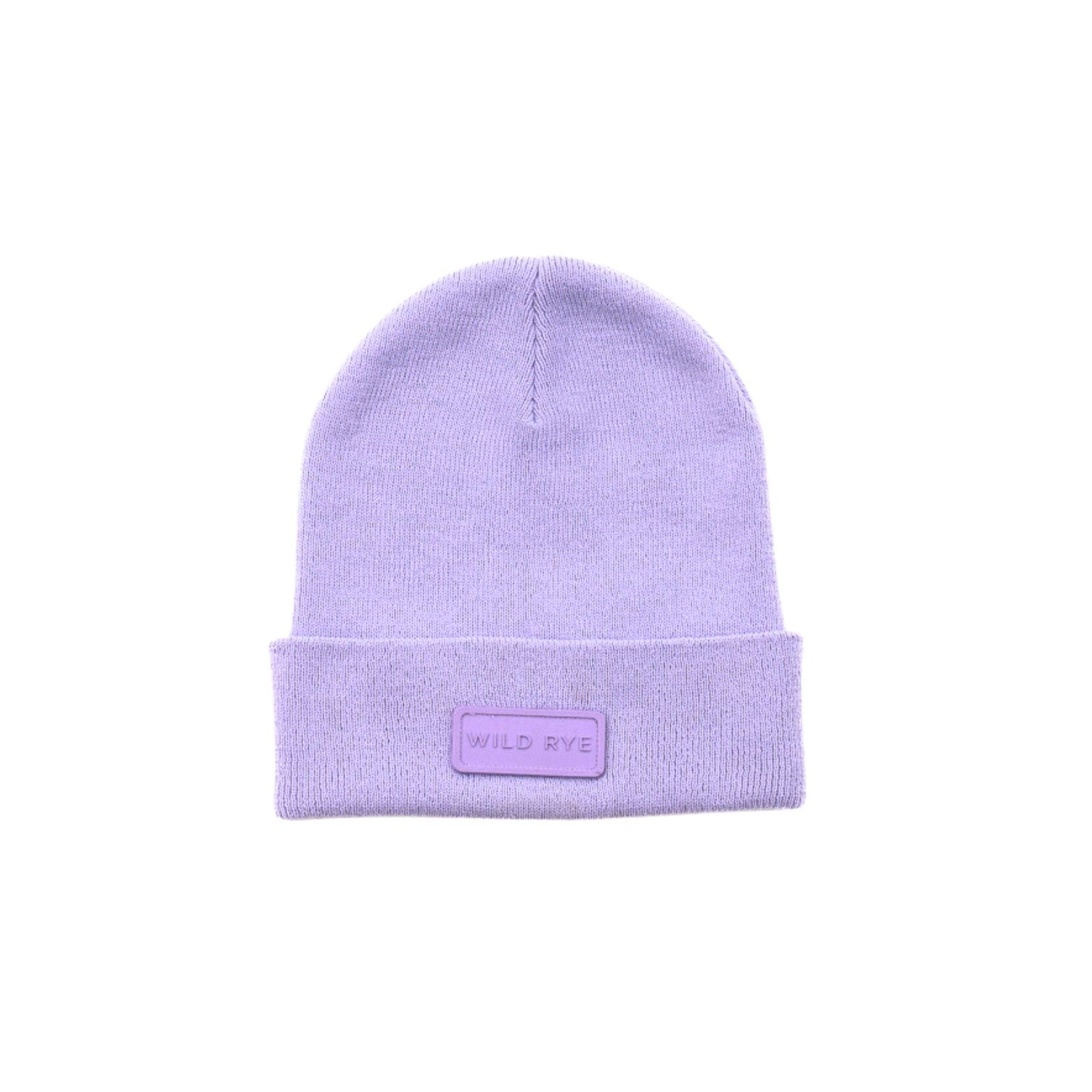 [Lilac] Gretzki knit beanie lilac flatlay