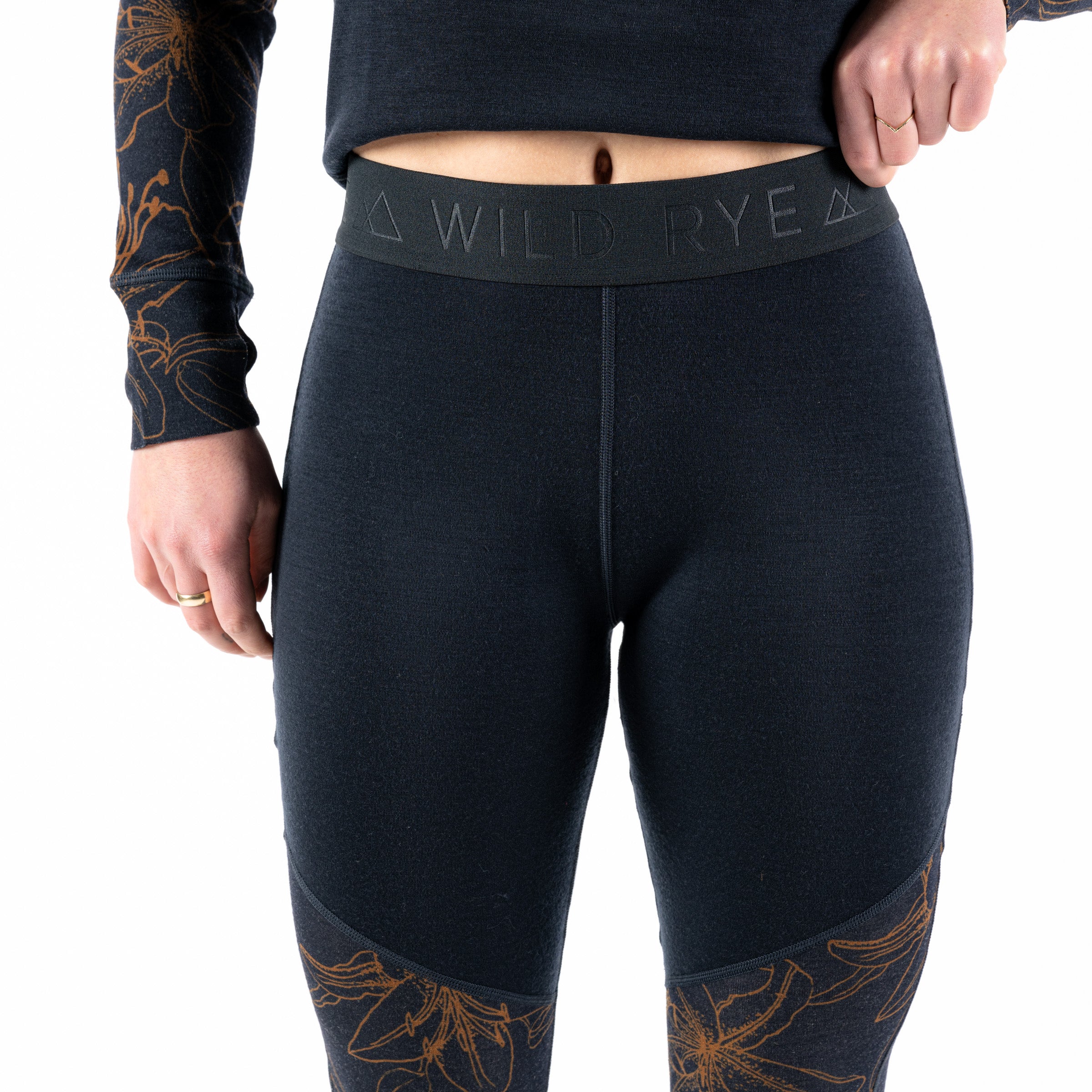 Jane Legging Lily Black Waistband