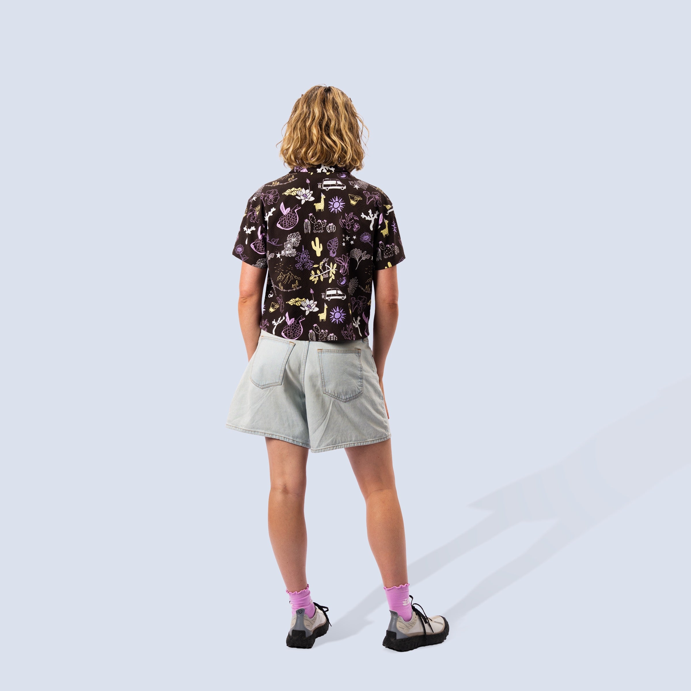 [TEN] back full body on model view of lil party shirt birthday edition