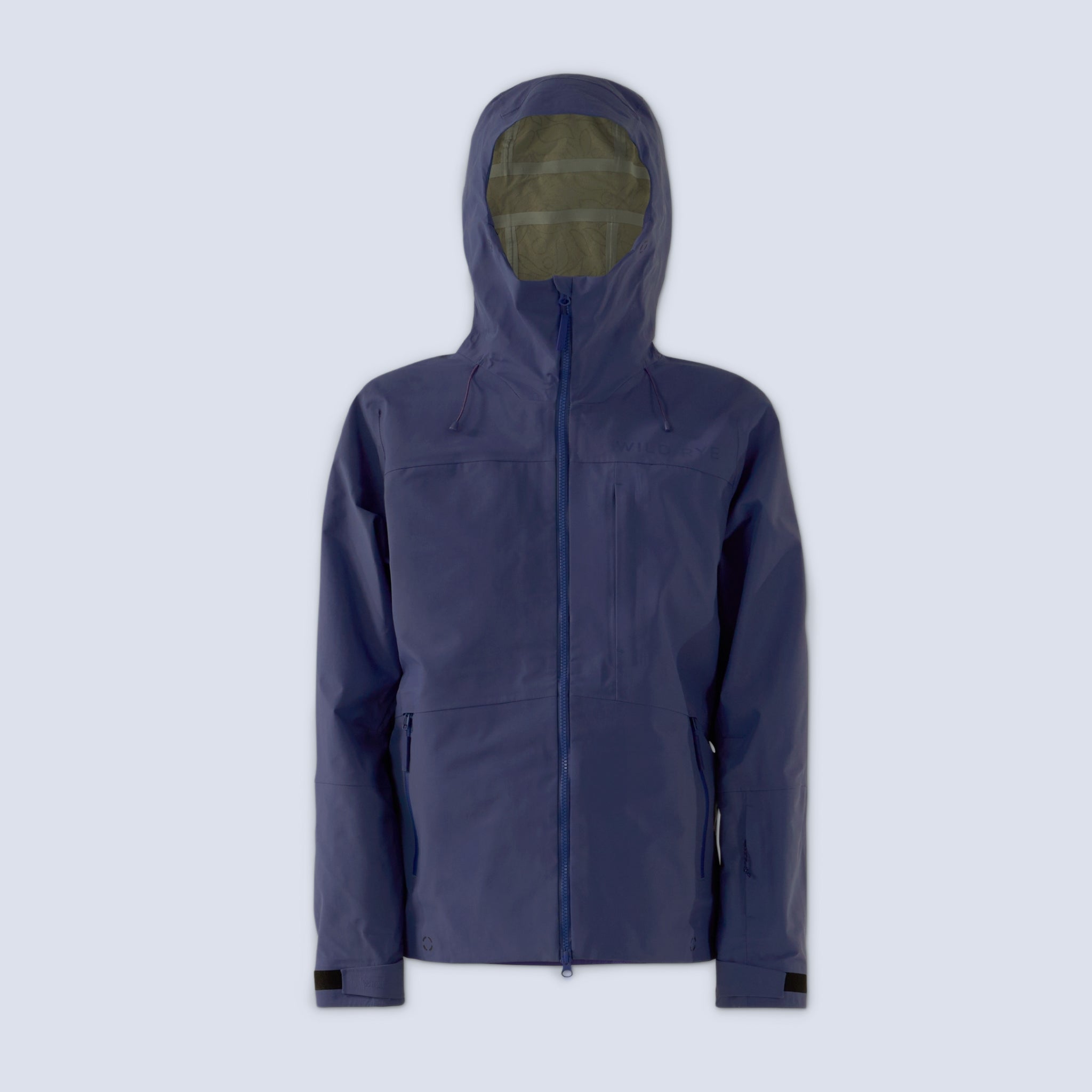 [Storm] Butterfield 3L jacket in storm blue, flatlay