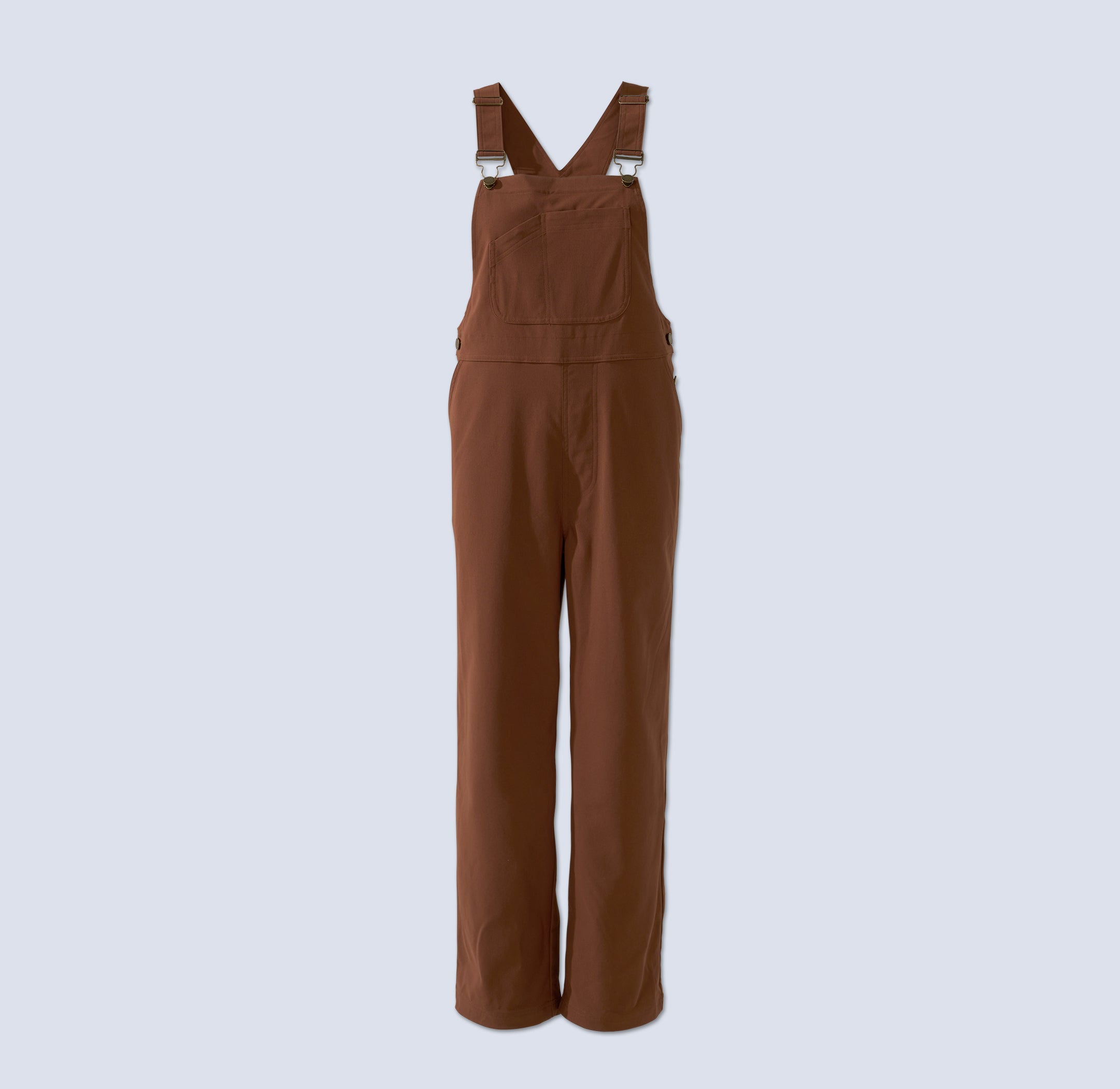 [Chestnut] Emmett Overalls Chestnut Flatlay