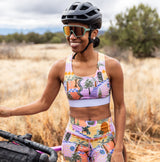 [Sicilian Summer] Woman on Bicycle Wearing Sports Bra