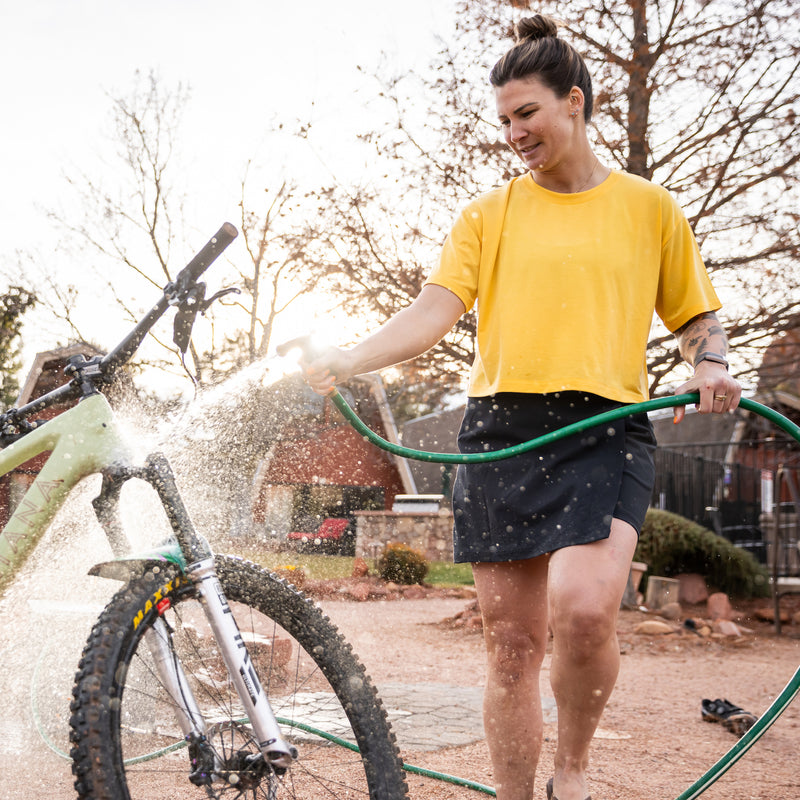 [Sunshine] Woman Washing Bike in Mackay Tee