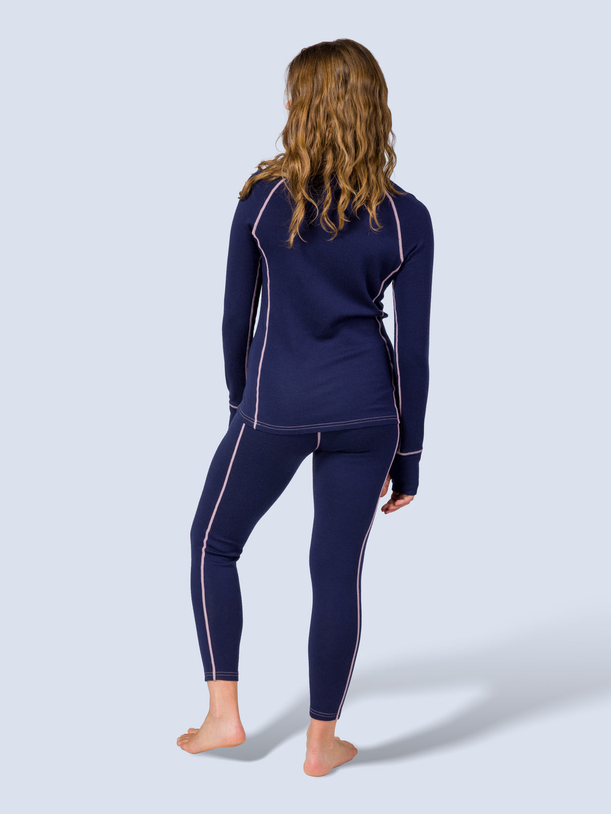 [Abyss] Bassett Legging – full-body back view, worn with matching Quarter-Zip