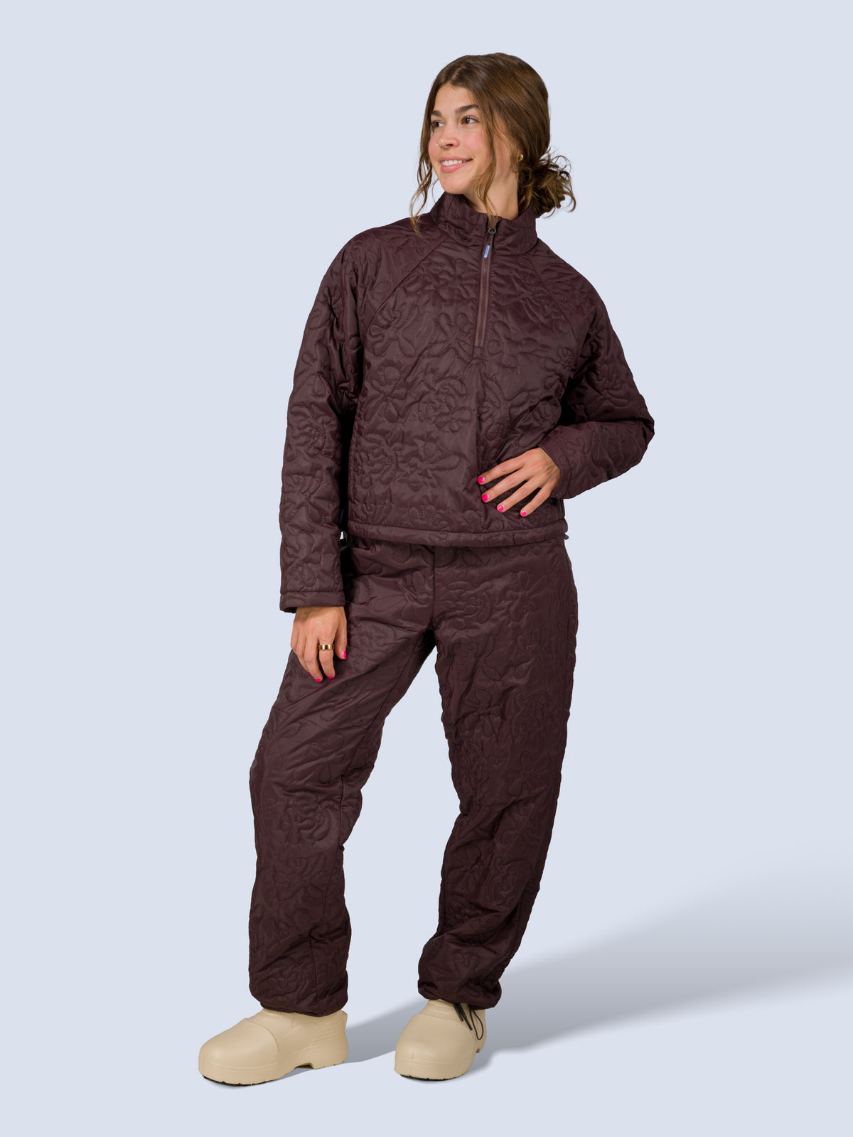 [Espresso Reef] Payette Pant in espresso reef, on model front full body