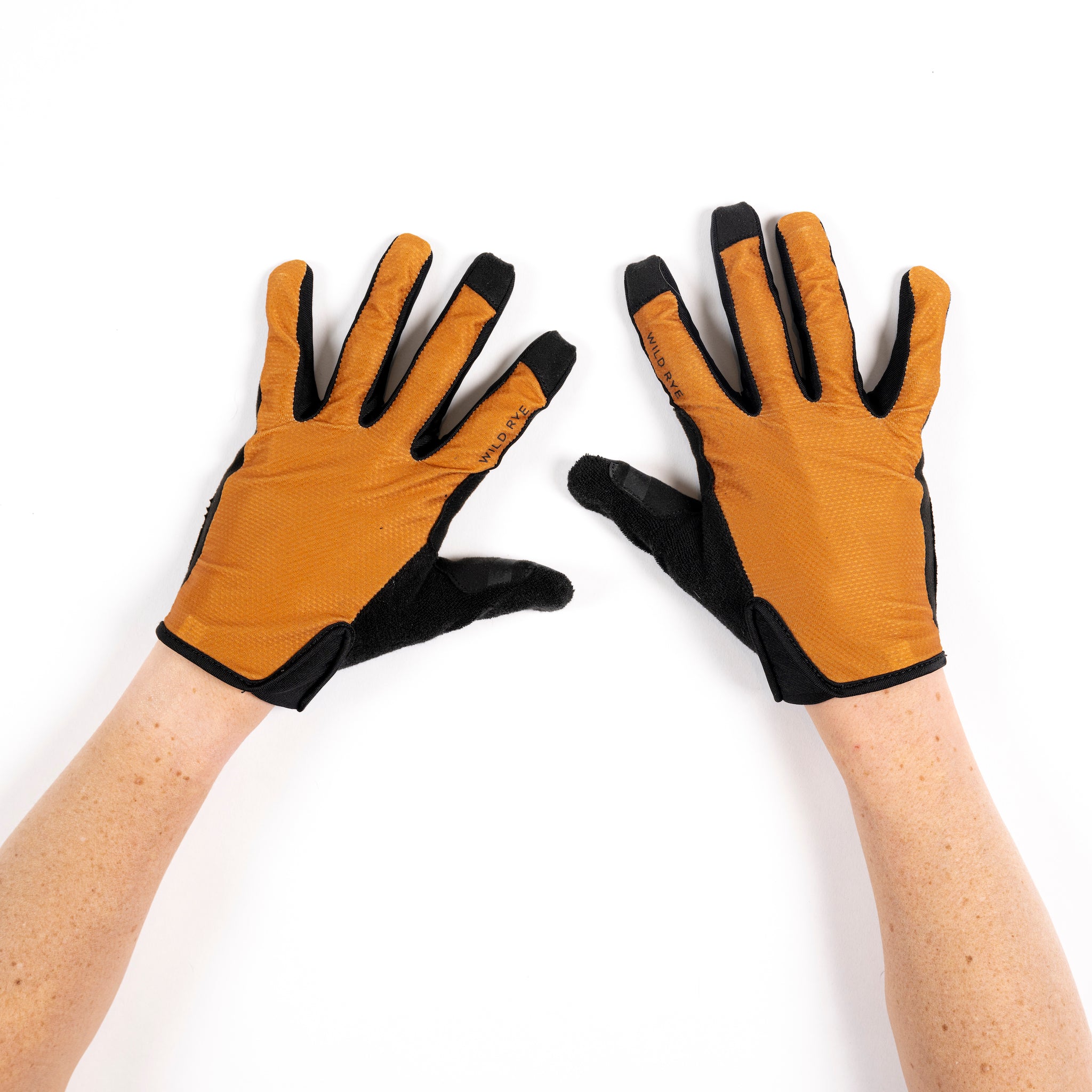 [Ochre] Galena Gel Bike Glove Ochre Front