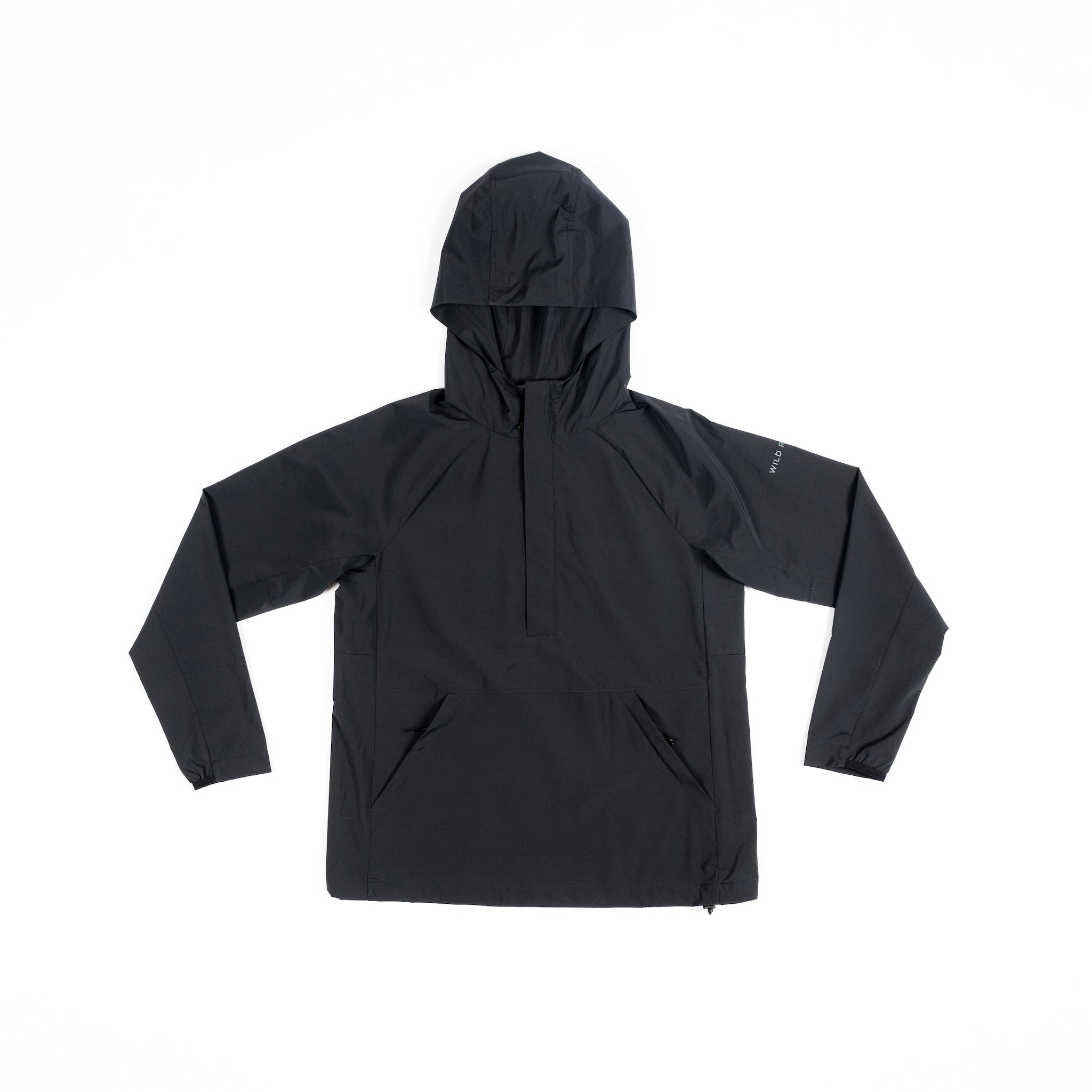 [Black] Black Alden Anorak Windbreaker Flatlay 