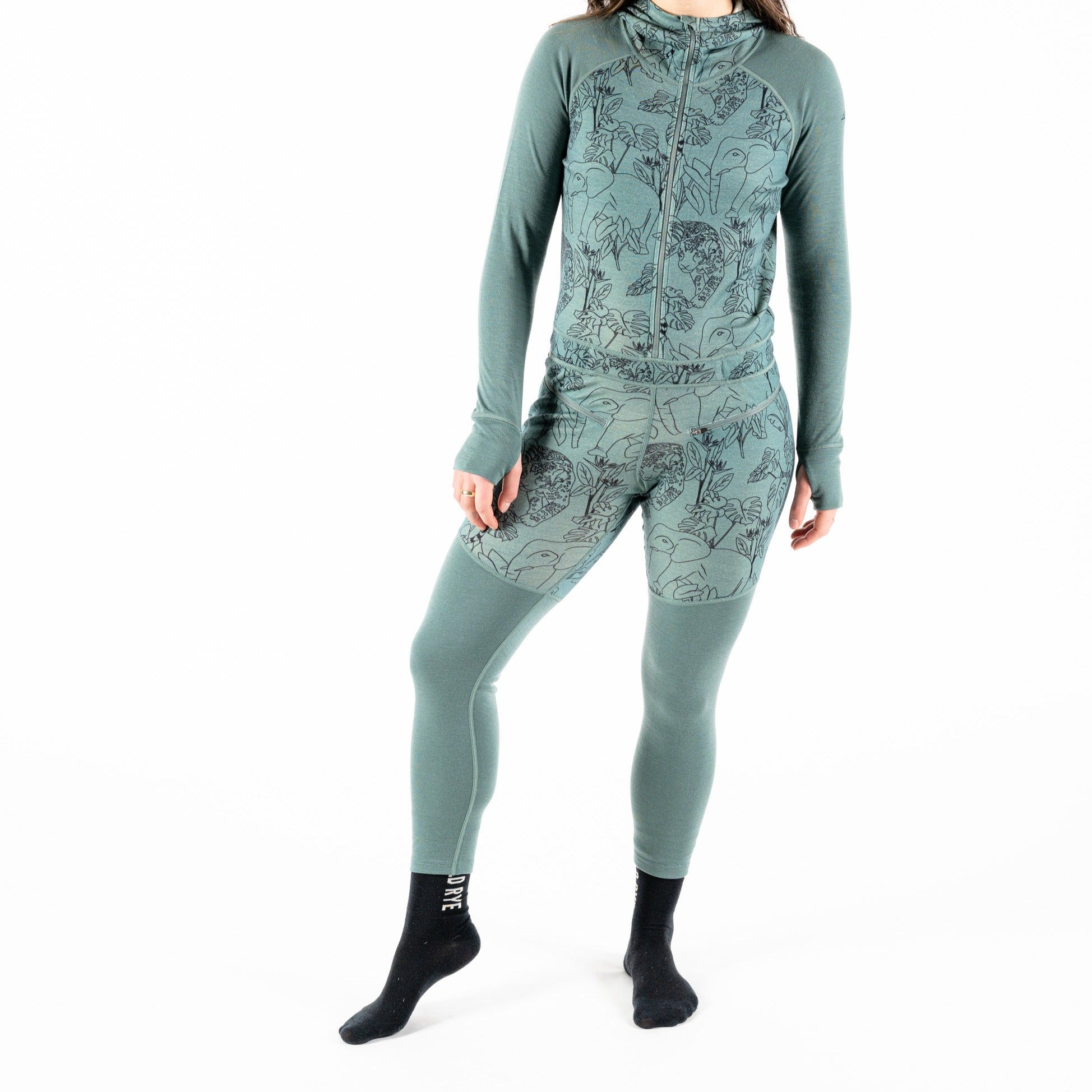 [Queen of the Jungle] Olivia Merino Onesie Queen Of The Jungle Front View