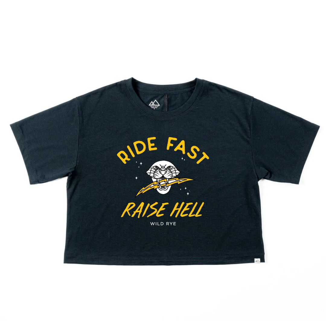 [RFRH Black] Black "Ride Fast Raise Hell" T-Shirt