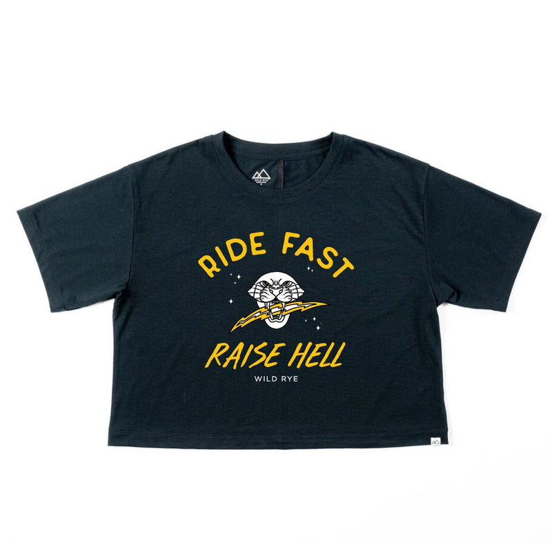 Black "Ride Fast Raise Hell" T-Shirt