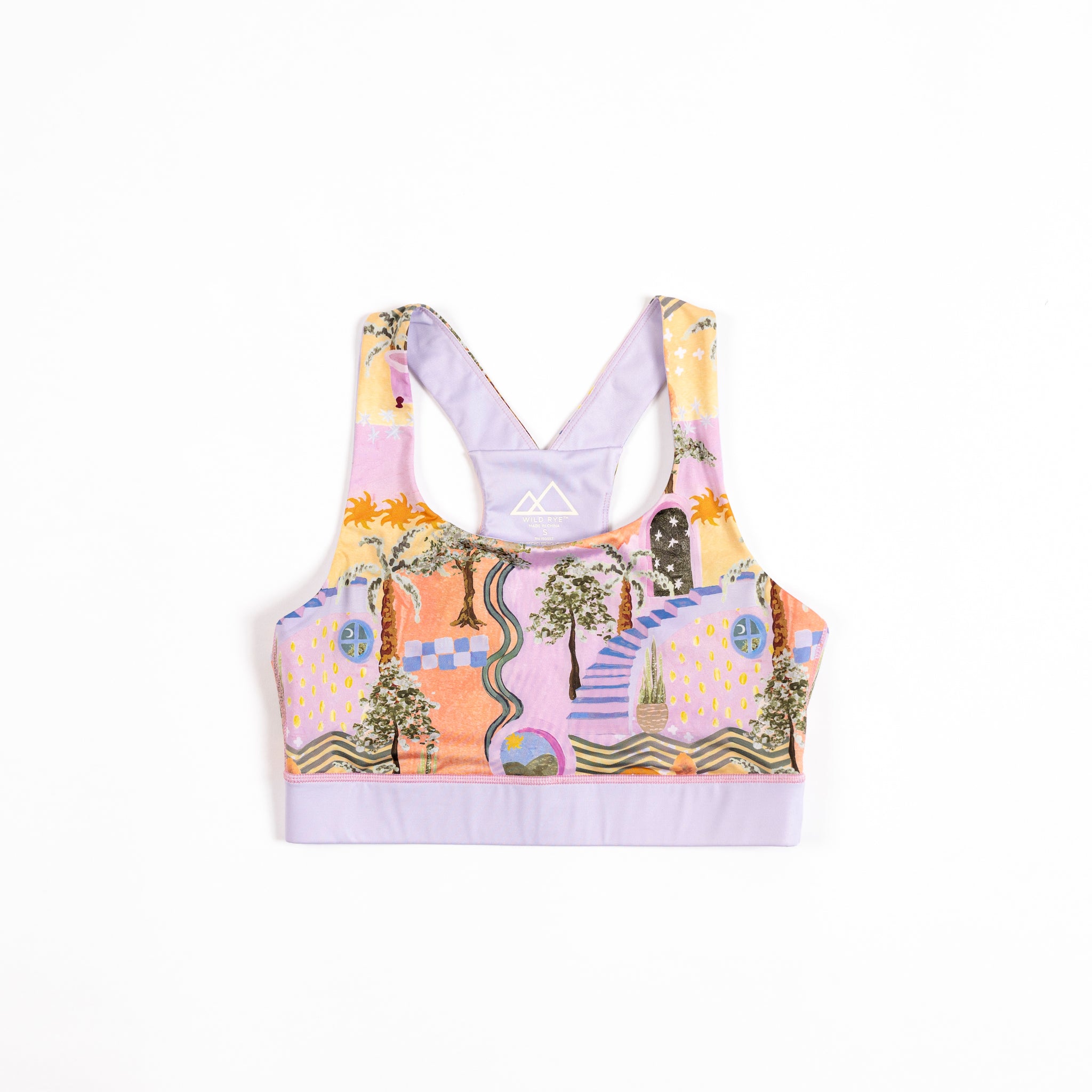 [Sicilian Summer] Lucille Sports Bra Sicilian Summer Flatlay