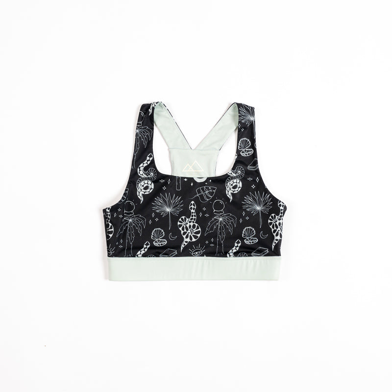 [Witchy Woman] Lucille Sports Bra Witchy Woman Flatlay