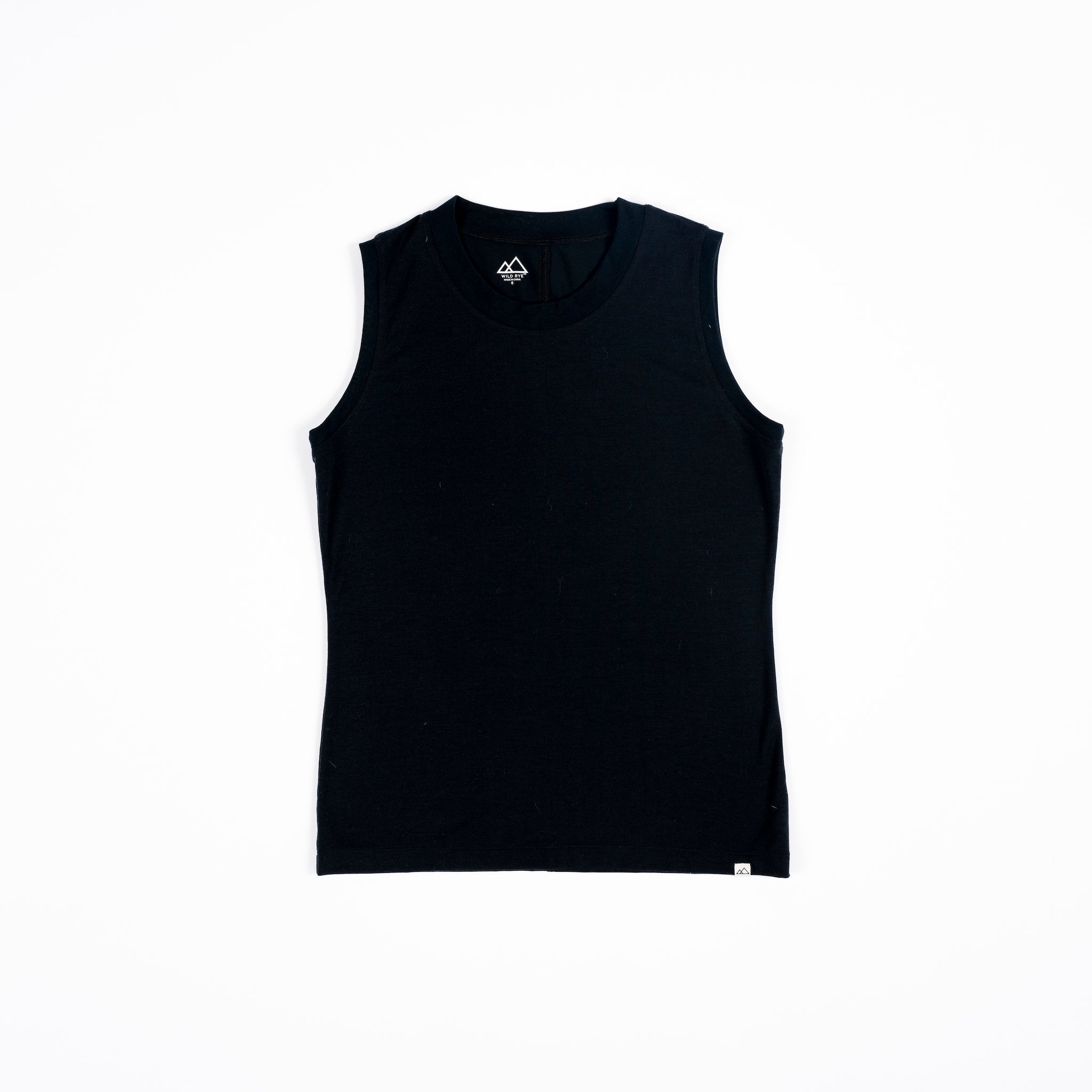 [Black] Merritt Muscle Tank Black Flatlay