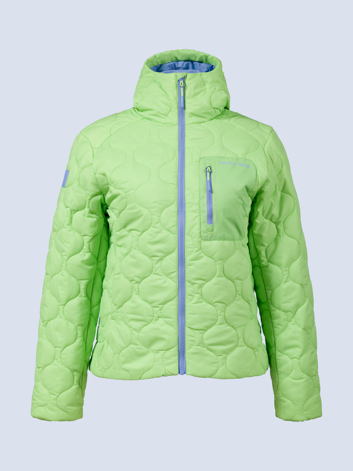 [Zest] Braxon Hoodie in zest green, flatlay