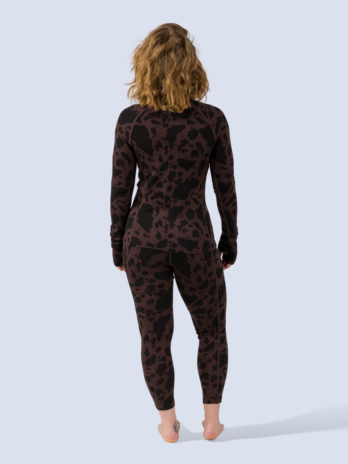 [Moo La La] Bassett Legging – full-body back view, worn with matching Half-Zip