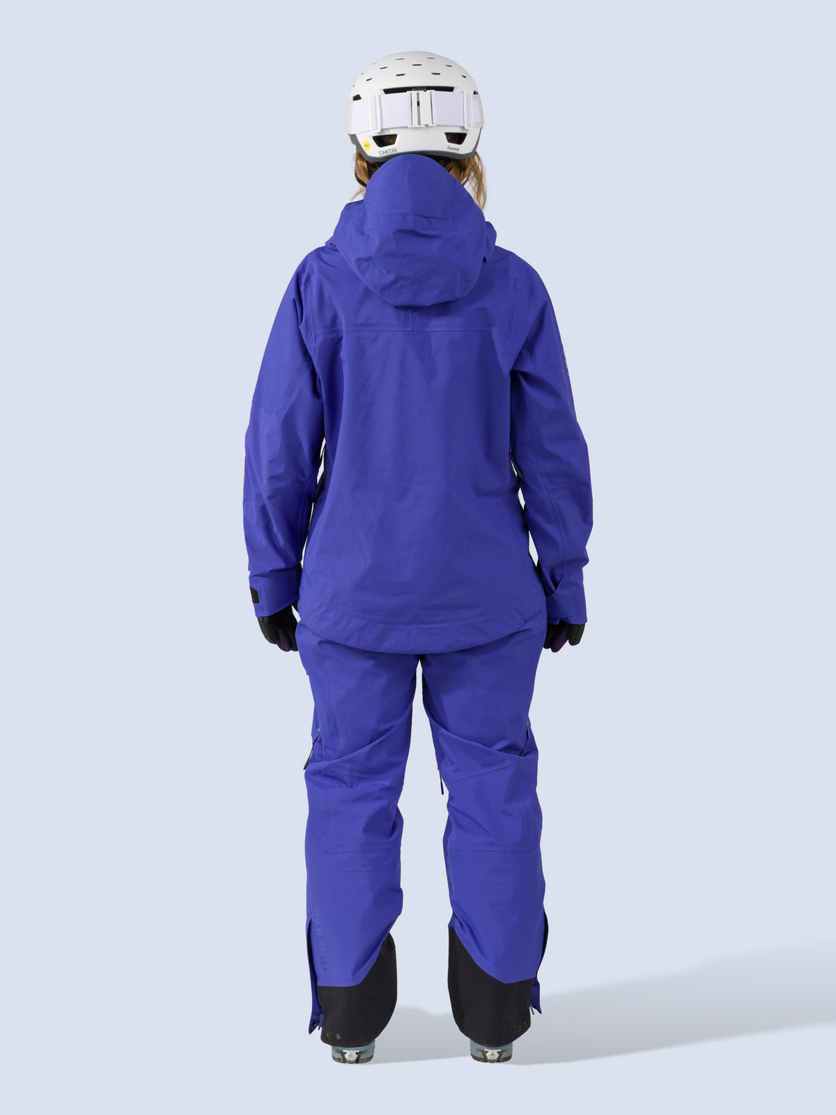 [Lapis] Heyburn 3L Jacket in lapis blue, on model back full body view