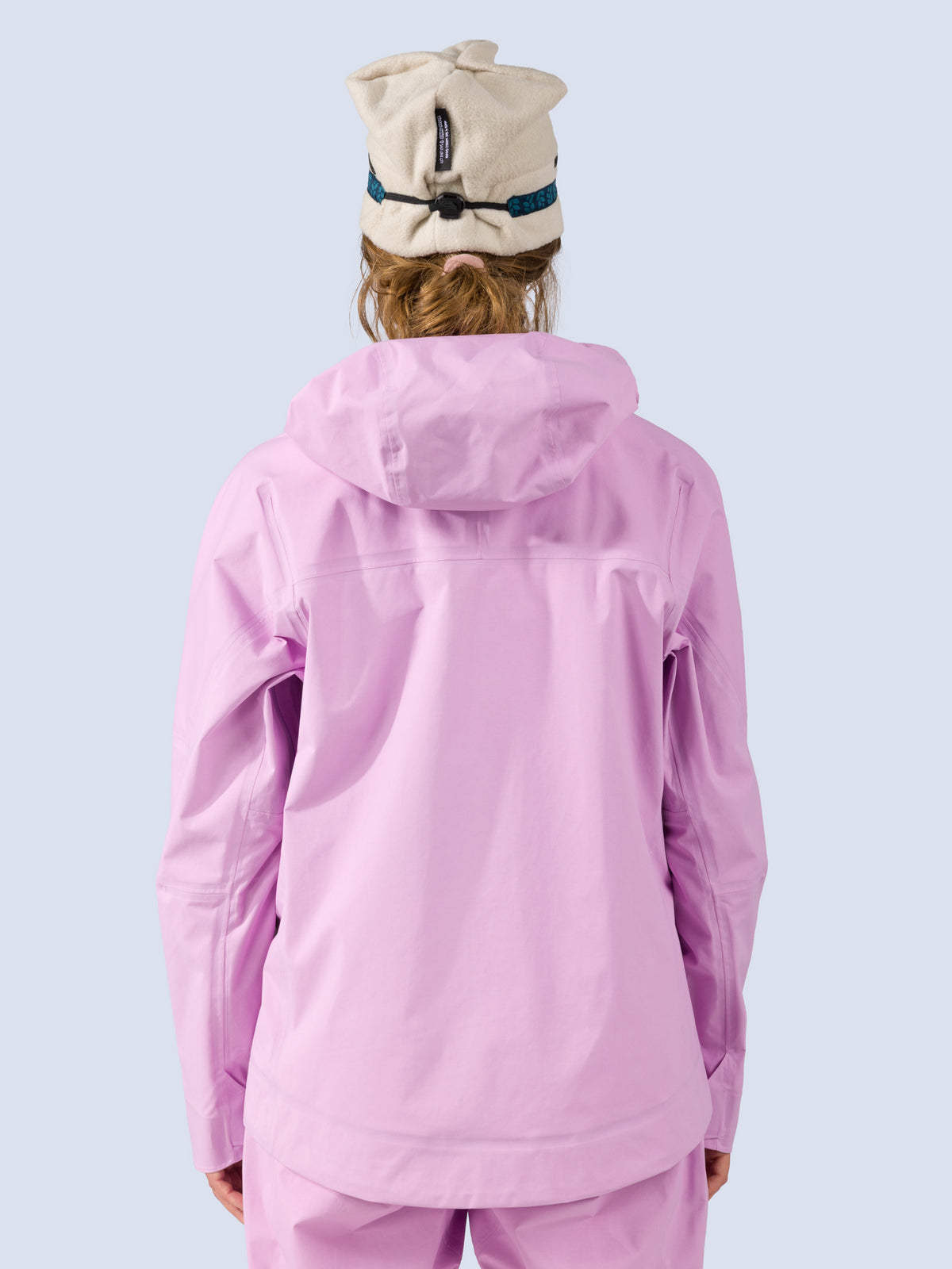 [Orchid] Heyburn 3L Jacket in orchid pink, on model back crop view