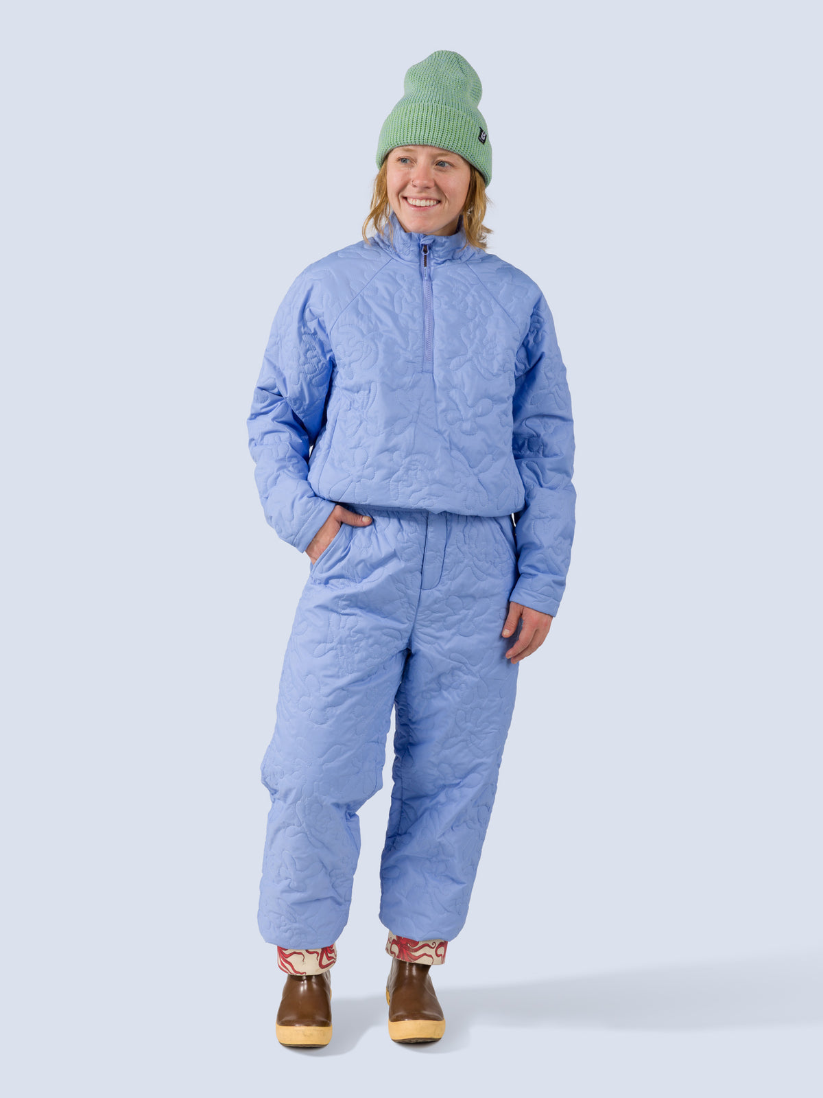 [Breeze Reef] Payette Pant in breeze reef, on model front full body view