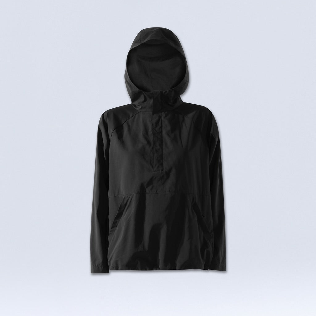 [Black] Black Alden Anorak Windbreaker Flatlay 