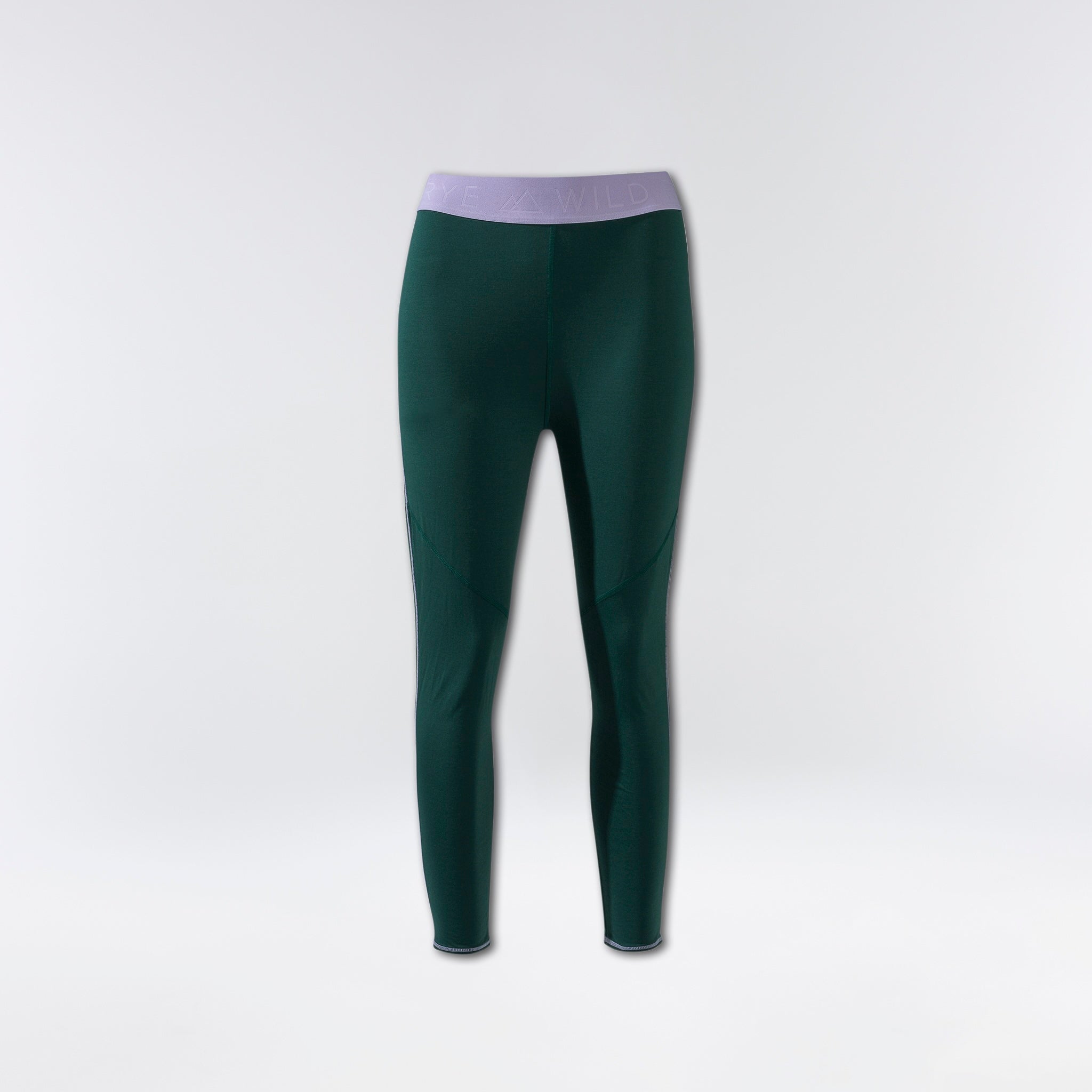 [pine] green baselayer legging flatlay