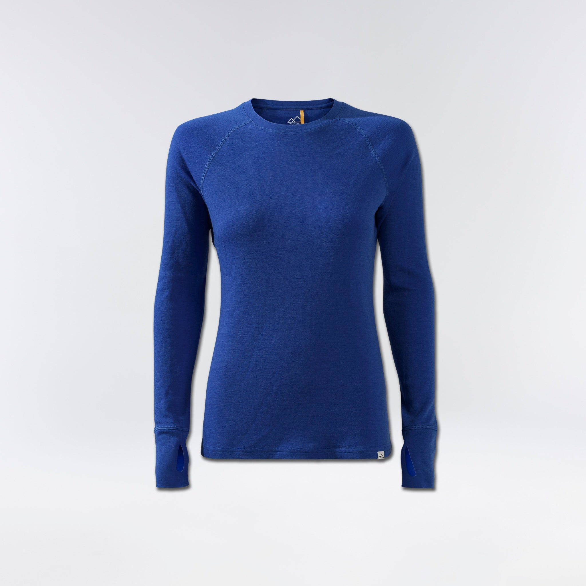 [Bluebell] Blue merino wool baselayer top