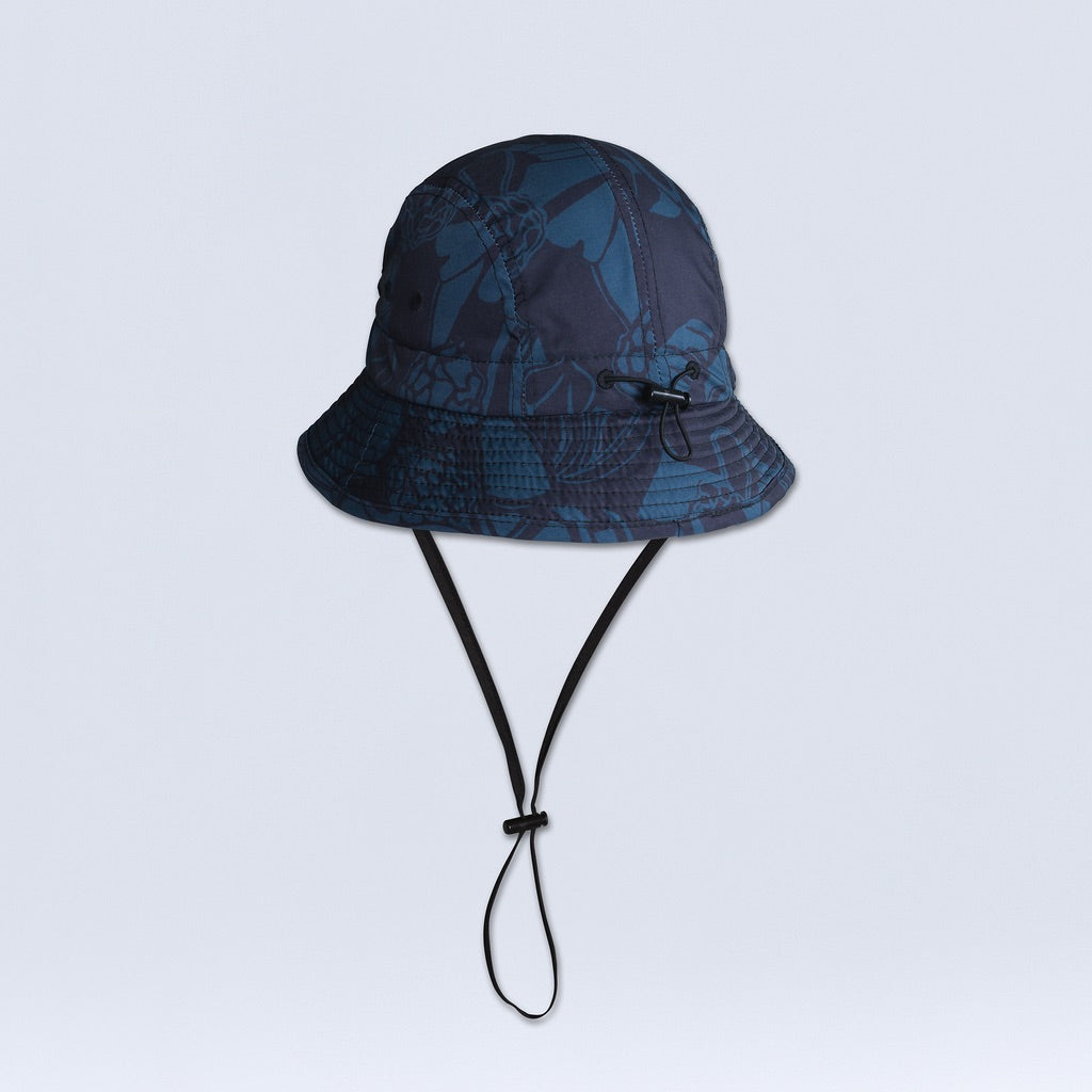 [Spruce Morchella] printed bucket hat back view