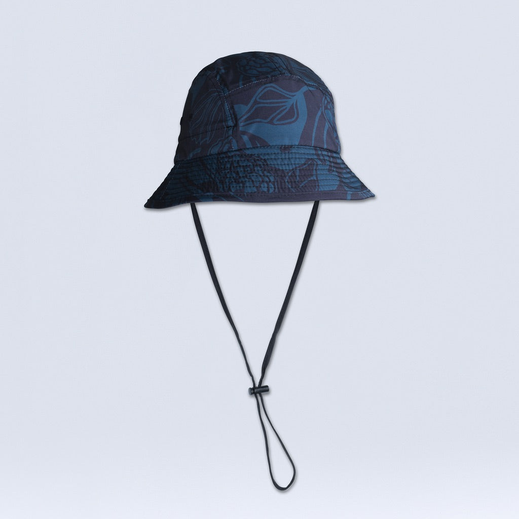 [Spruce Morchella] printed bucket hat front view