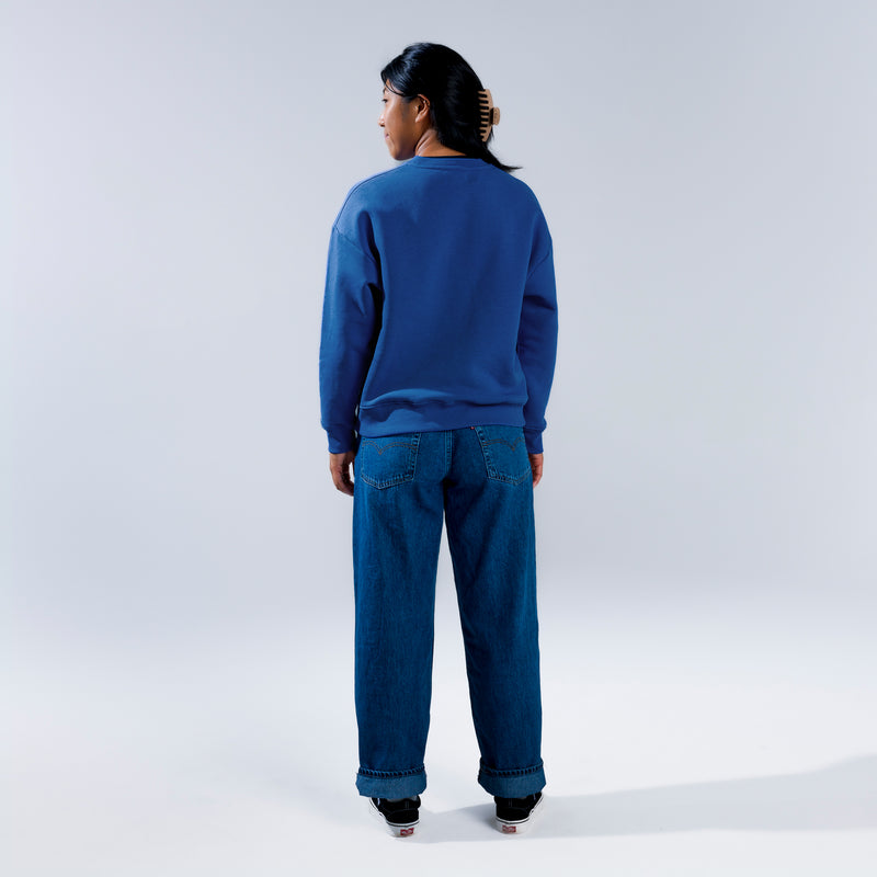 [Bluebell] Camas Crew Sweatshirt Bluebell Back View