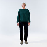 [Pine] Camas Crew Sweatshirt Pine Front View