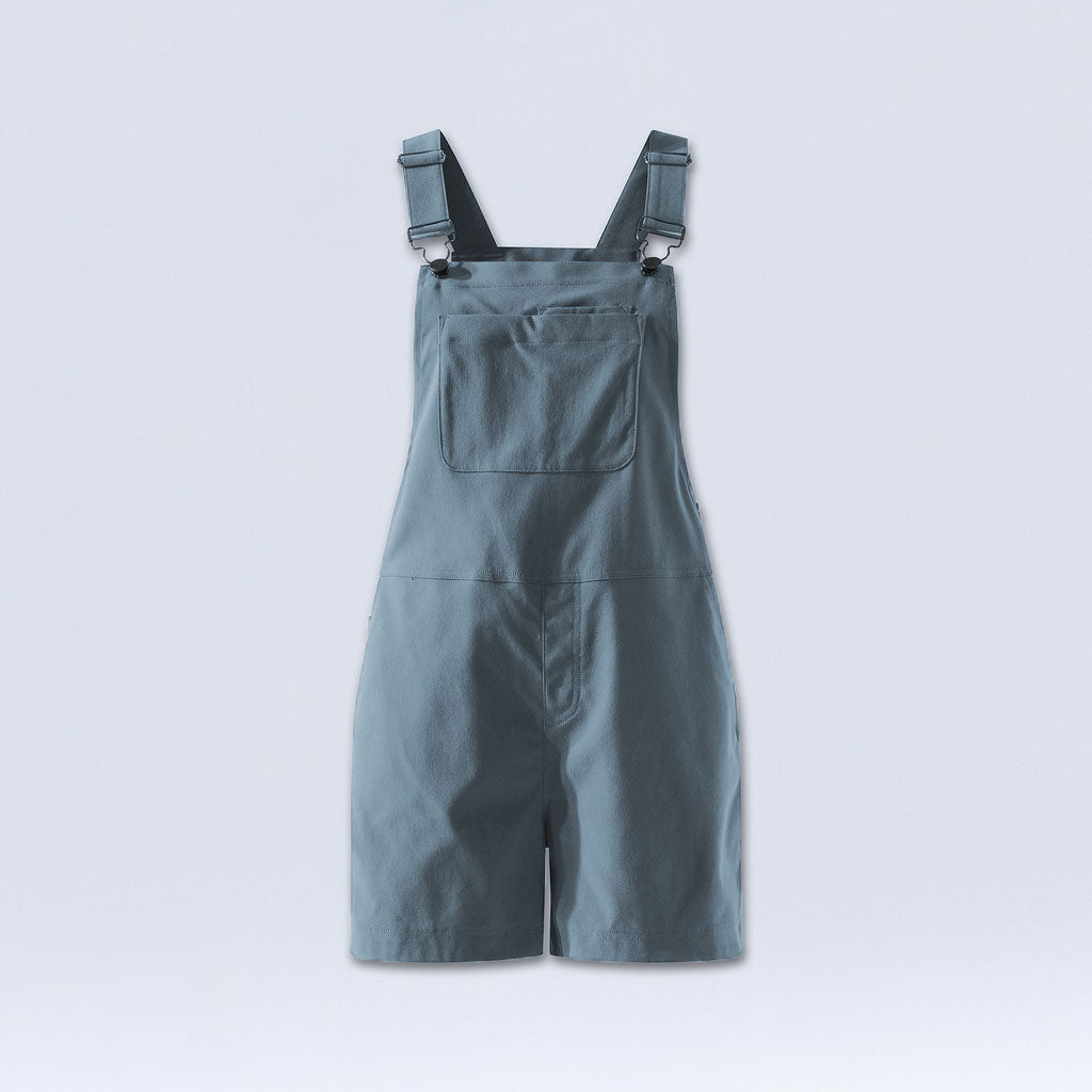 [Steel] Eeva Short Overalls steel flatlay