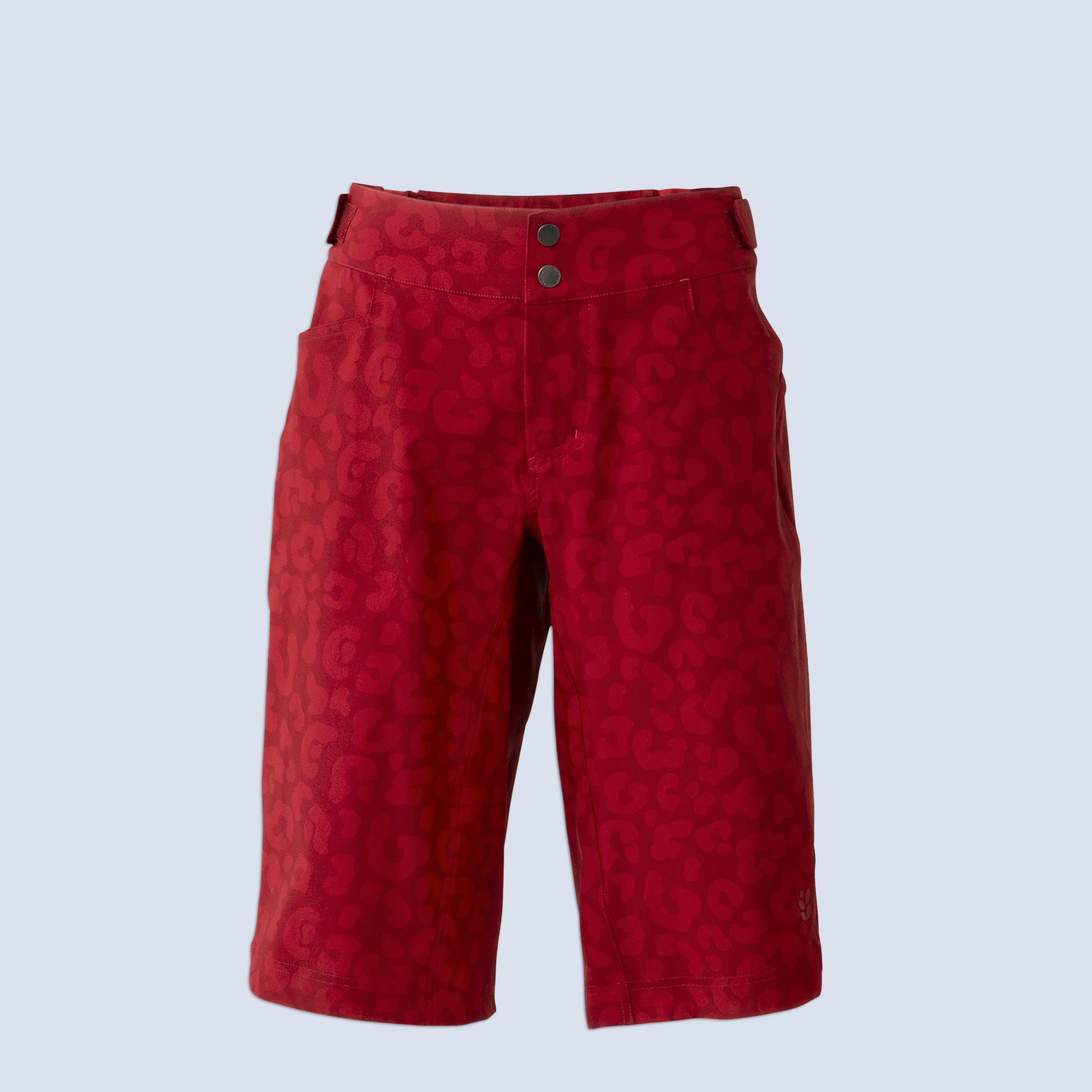 [Garnet Meow] Frankie 14.75" Short in Garnet Meow, flatlay