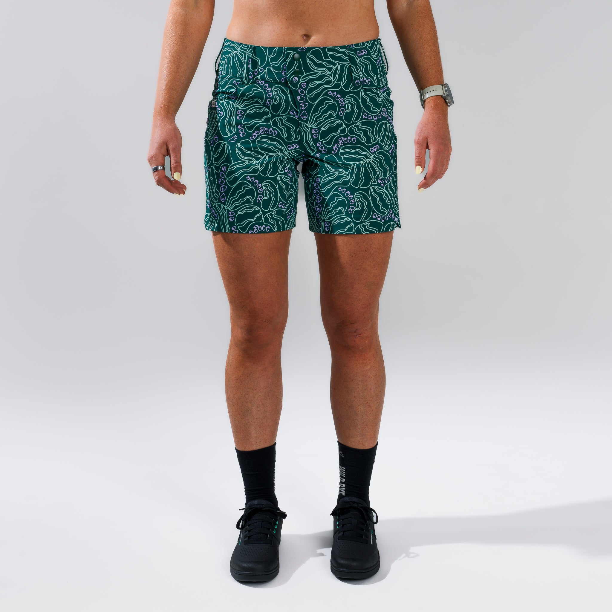 [Galacti Cacti] Women's Freda Short Galacti Cacti Front Close View