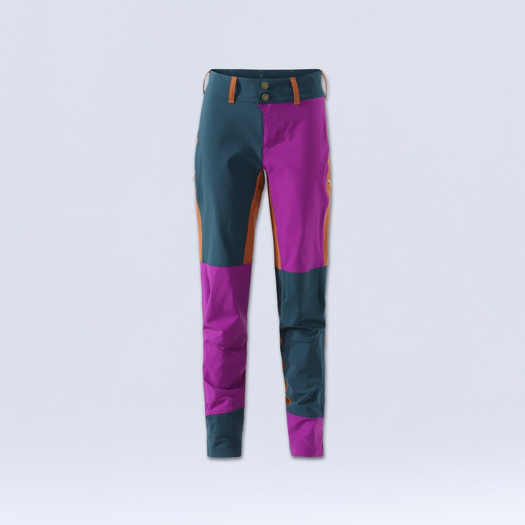 [Aster Blocked] Freyah Pant pink and green colorblock layflat