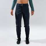 Black softshell pant front crop view