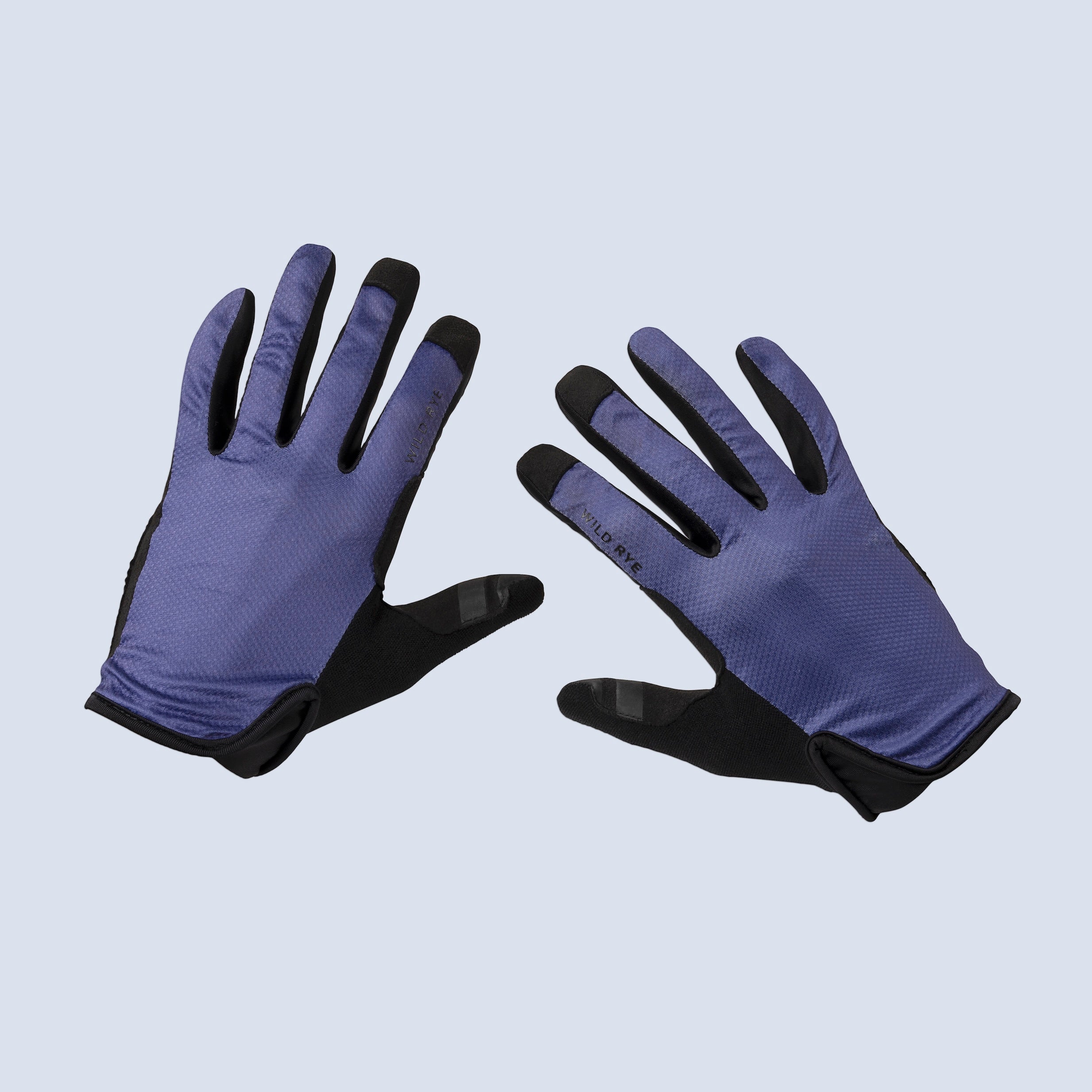 [Storm] Storm blue galena gel mountain bike gloves top view