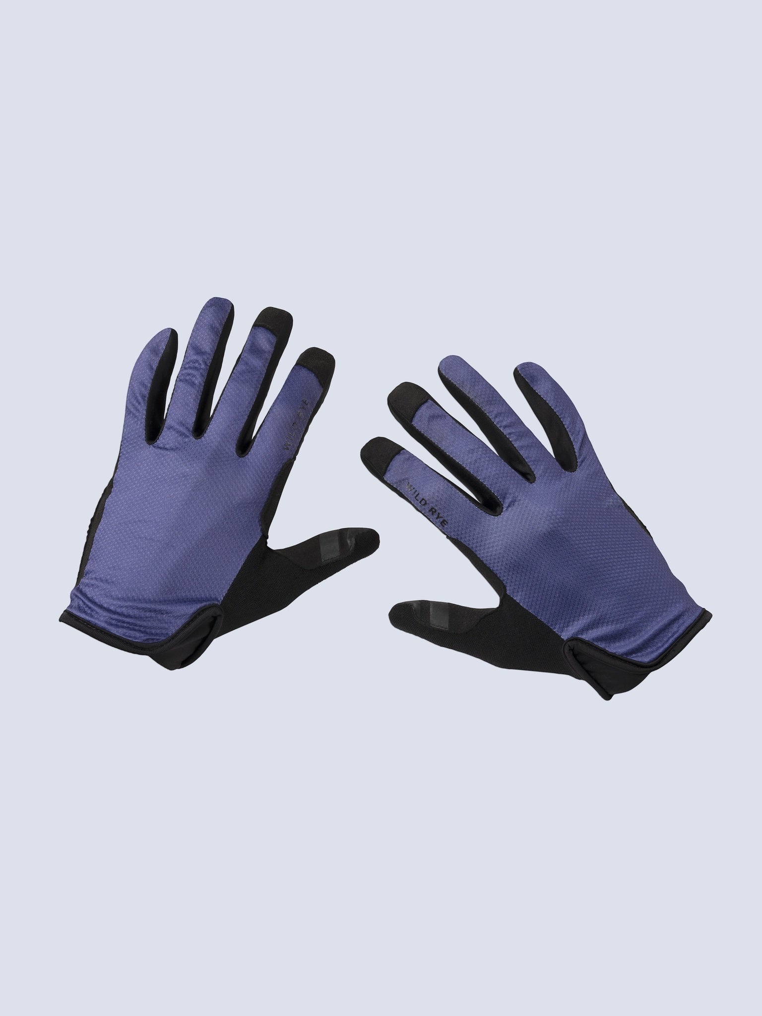 [Storm] Storm blue galena gel mountain bike gloves top view