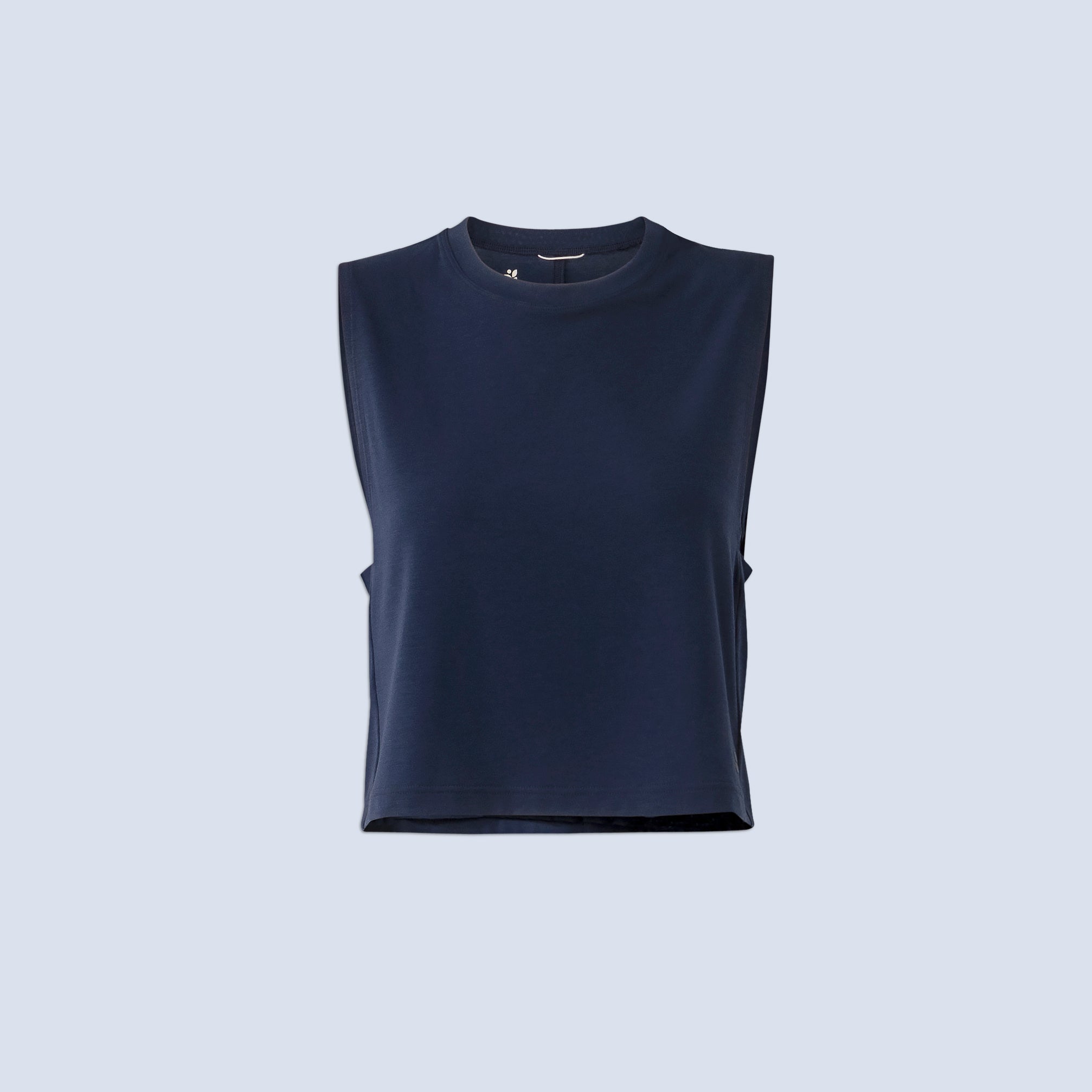 [Midnight] Midnight Navy Keller Crop Tank flatlay