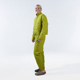 [Caper] Green insulated pant side full body 