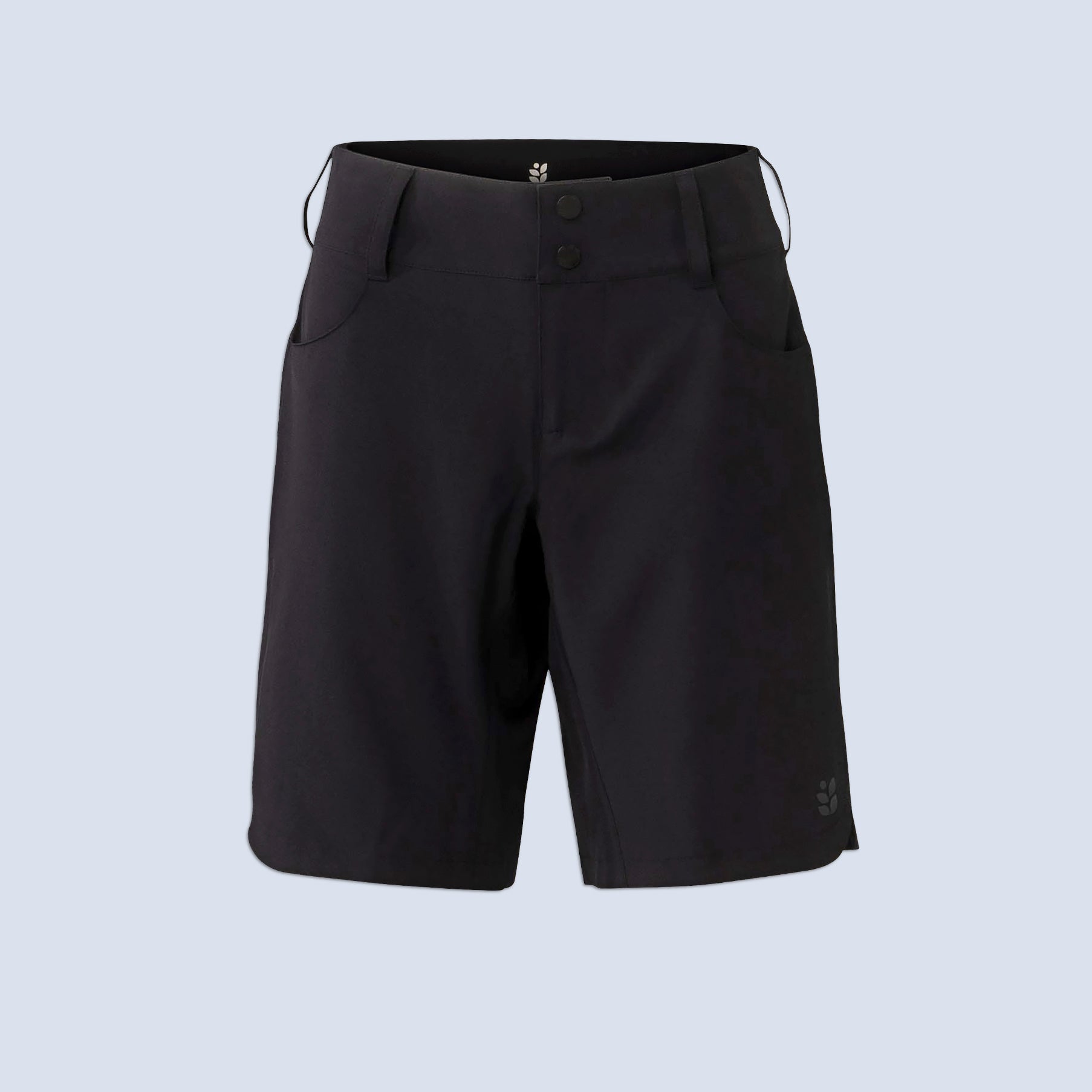 [Black] Riley 10" bike short, black flatlay