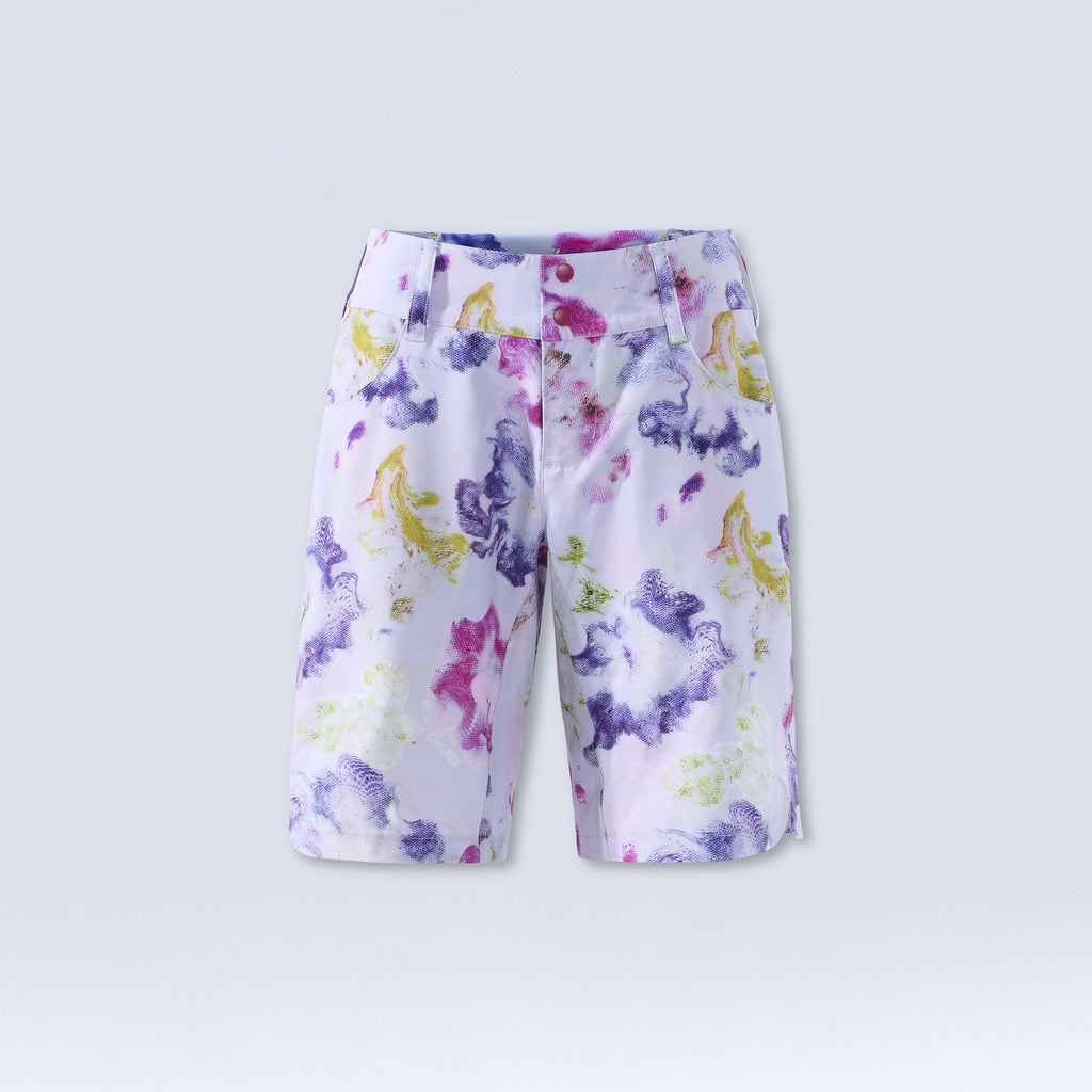 [Watercolor] Watercolor printed bike short layflat