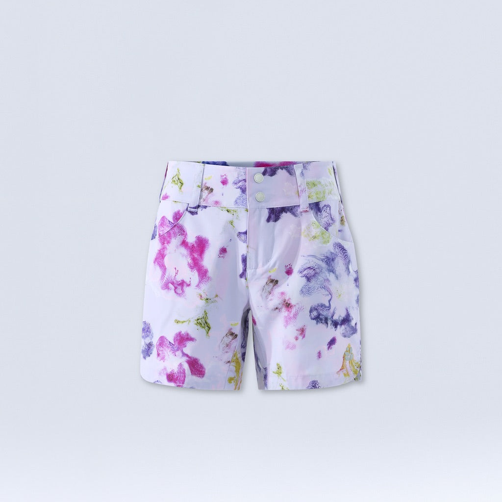 [Watercolor] Watercolor print Rita 6" bike short layflat 