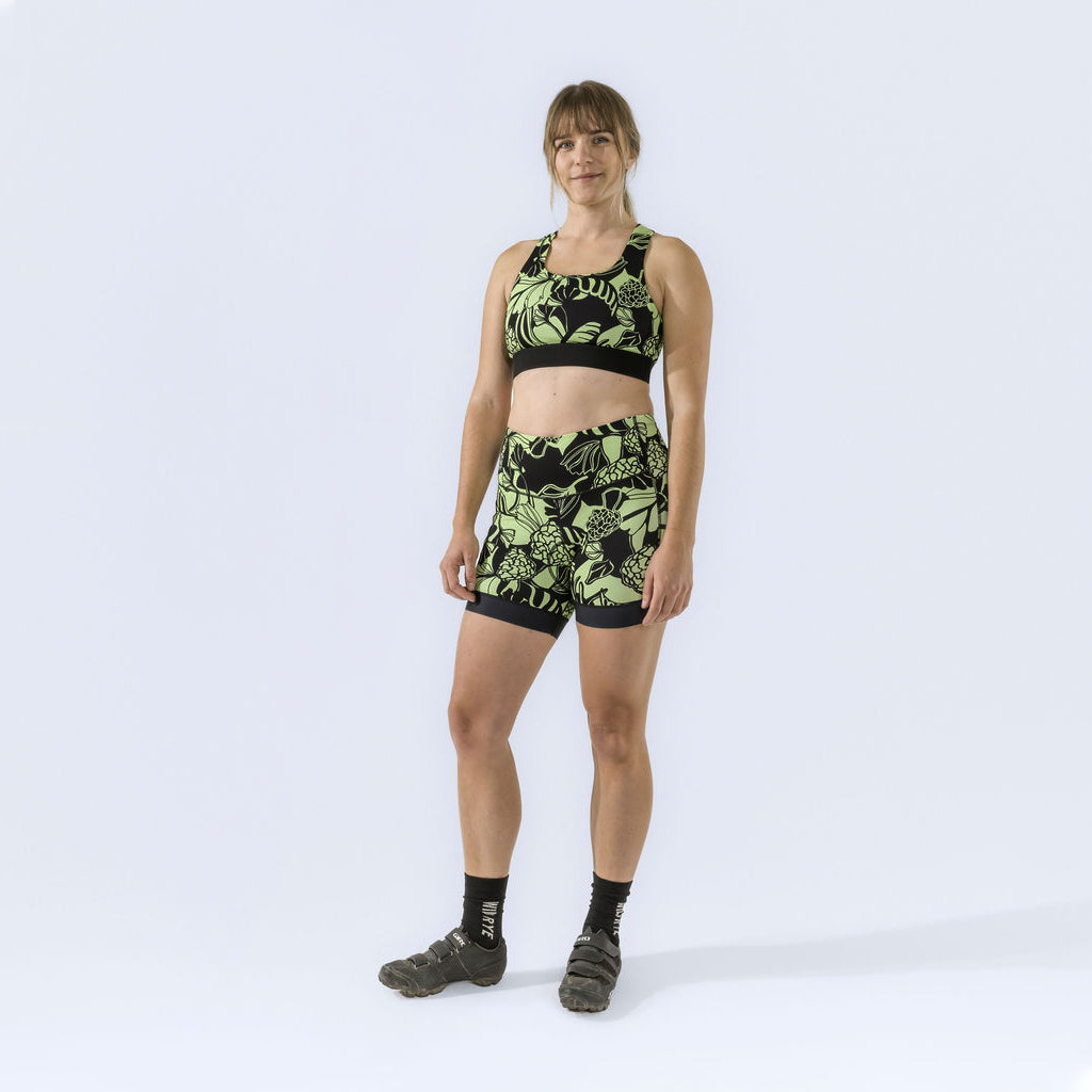 [Matcha Morchella] Lucille Sports bra matcha morchella front full body