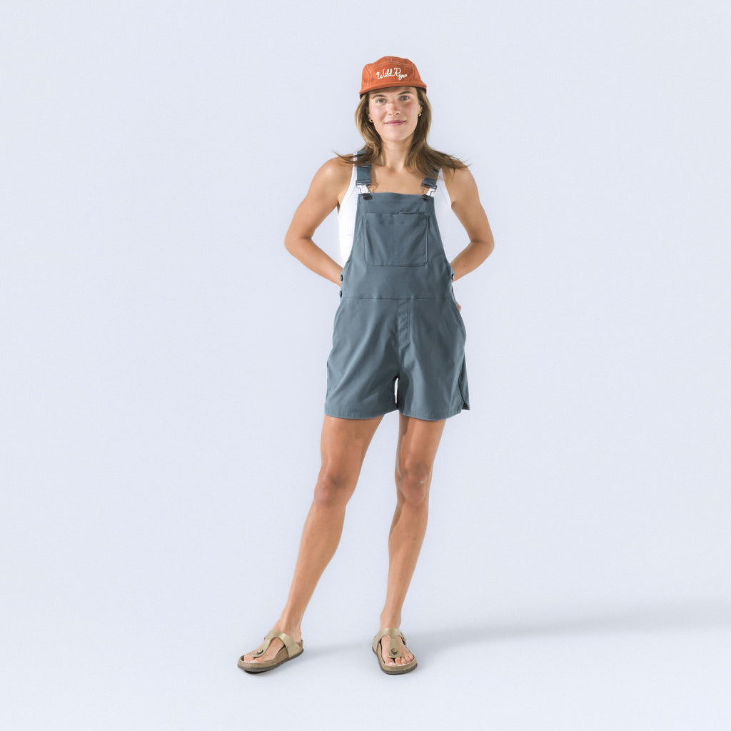 [Steel] Eeva Short Overalls steel front full body