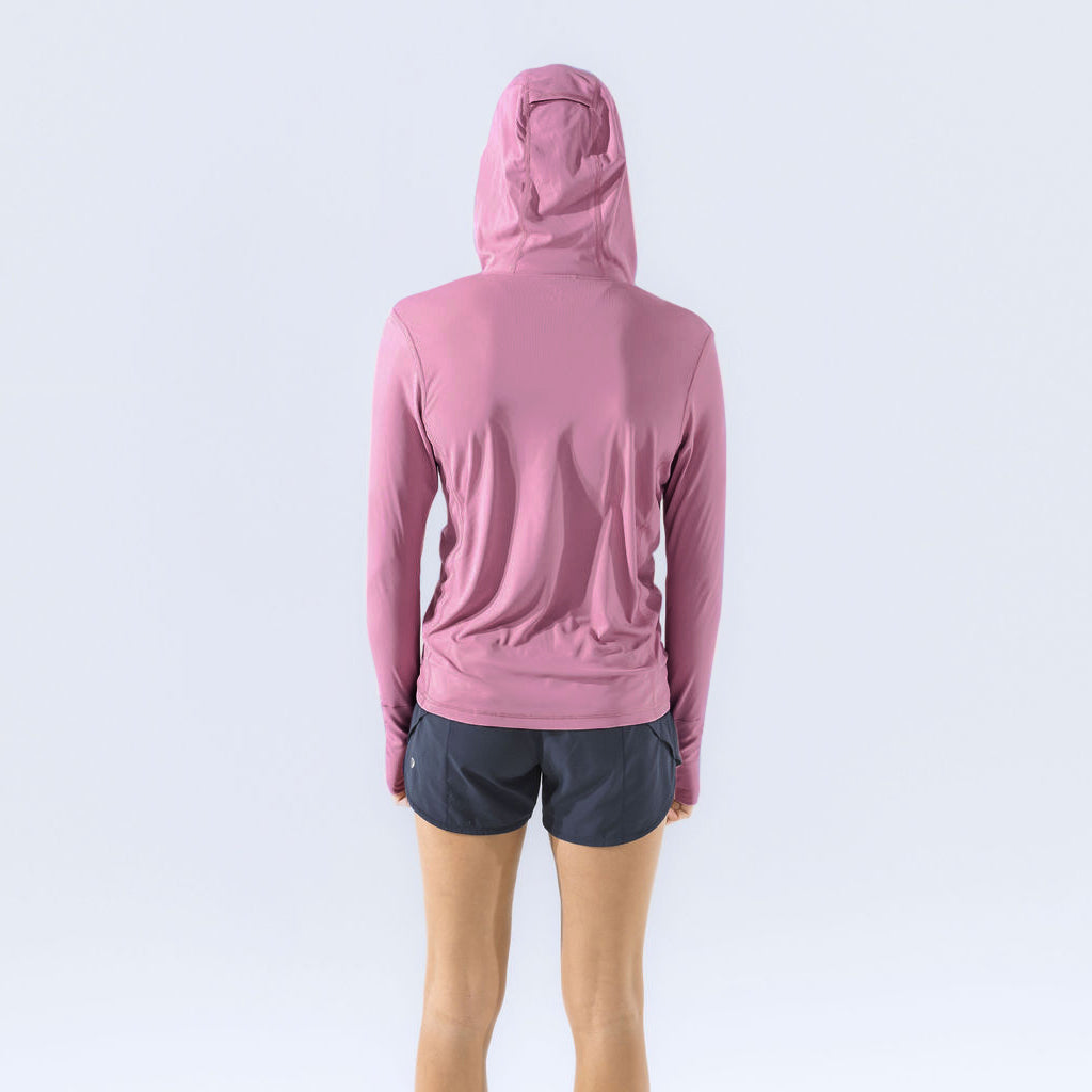 [Berry Blush] Sawyer Sunshirt Berry Blush Back Crop