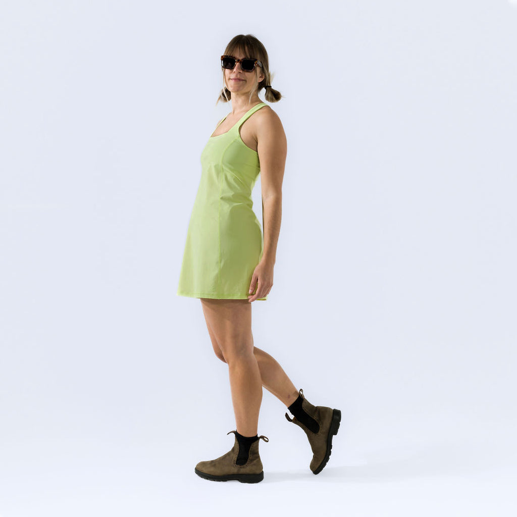 [Iced Matcha] Parker Action Dress iced matcha side full body